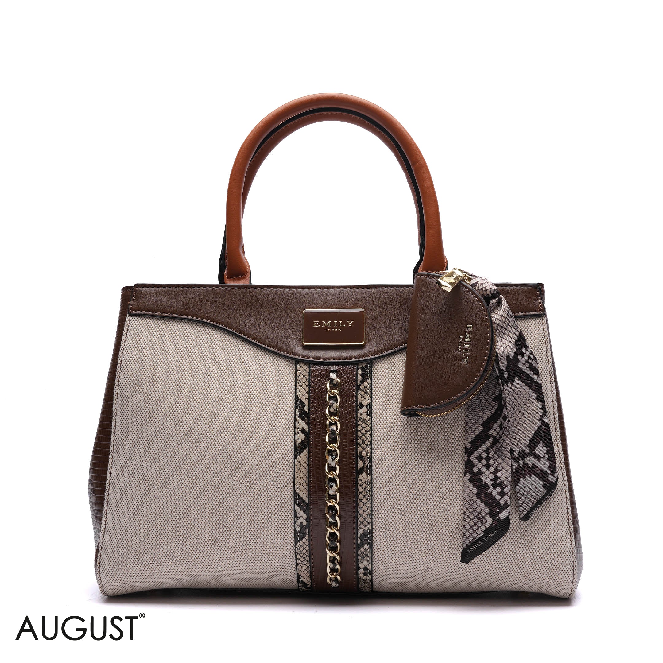 CHAIN-DETAIL HANDBAG WITH COIN PURSE