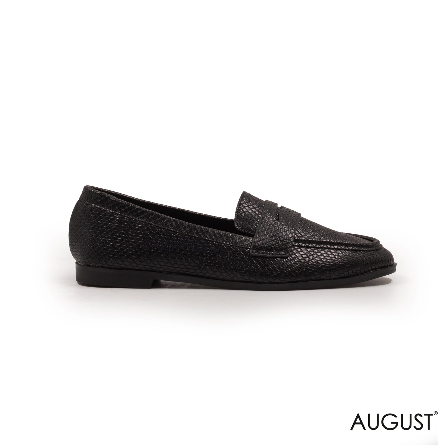 MOCK CROC LEATHER LOAFERS