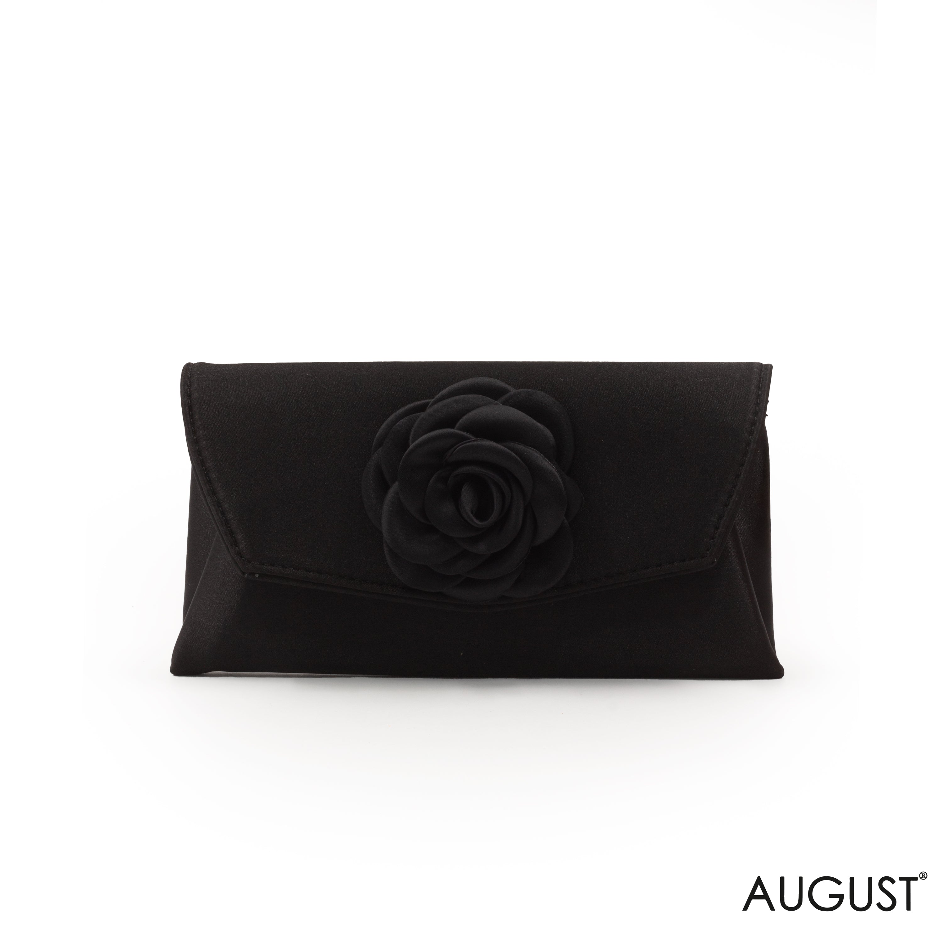 MINI SATIN WALLET WITH DETAIL FLOWER