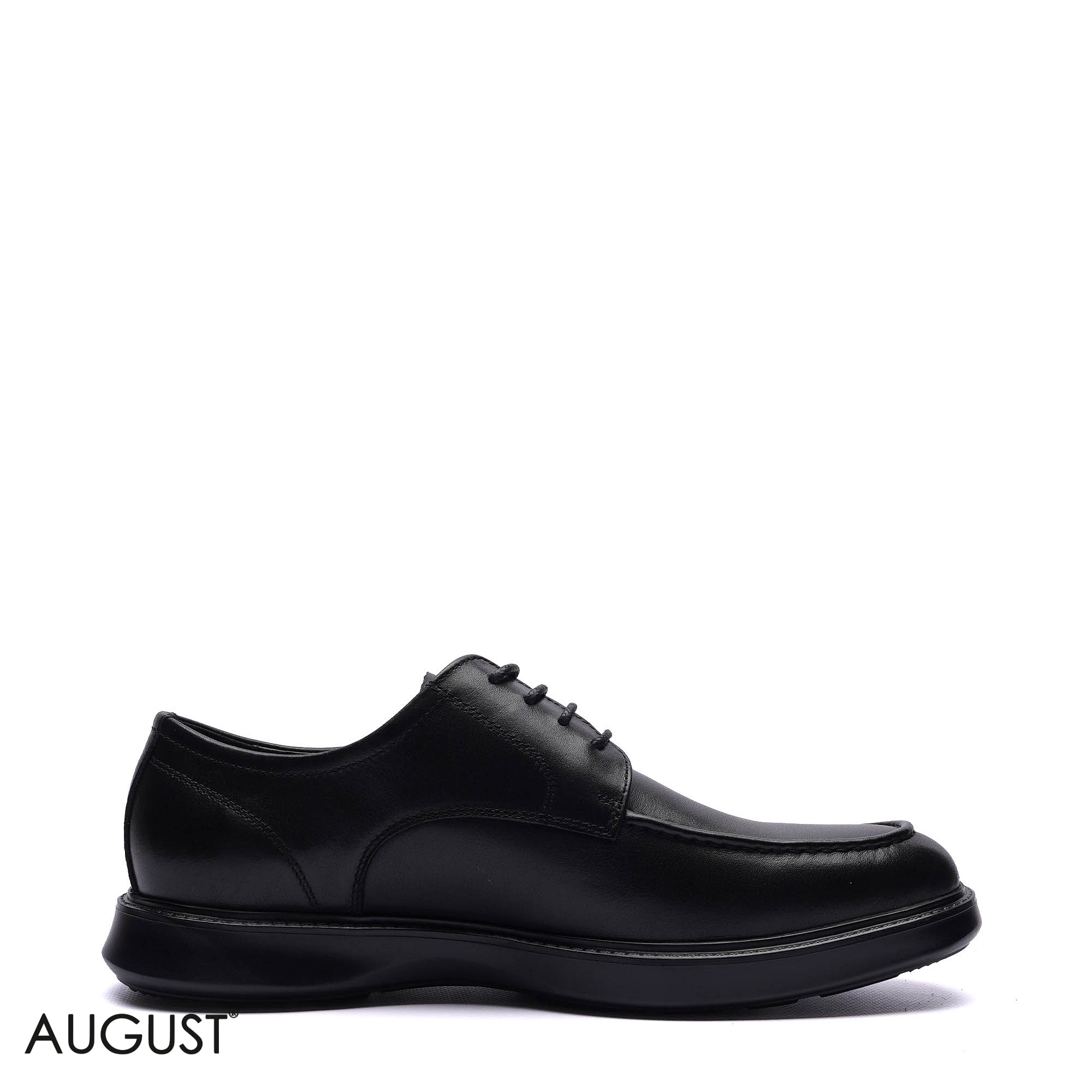 Premium Leather Moc-Toe Derby Casuals
