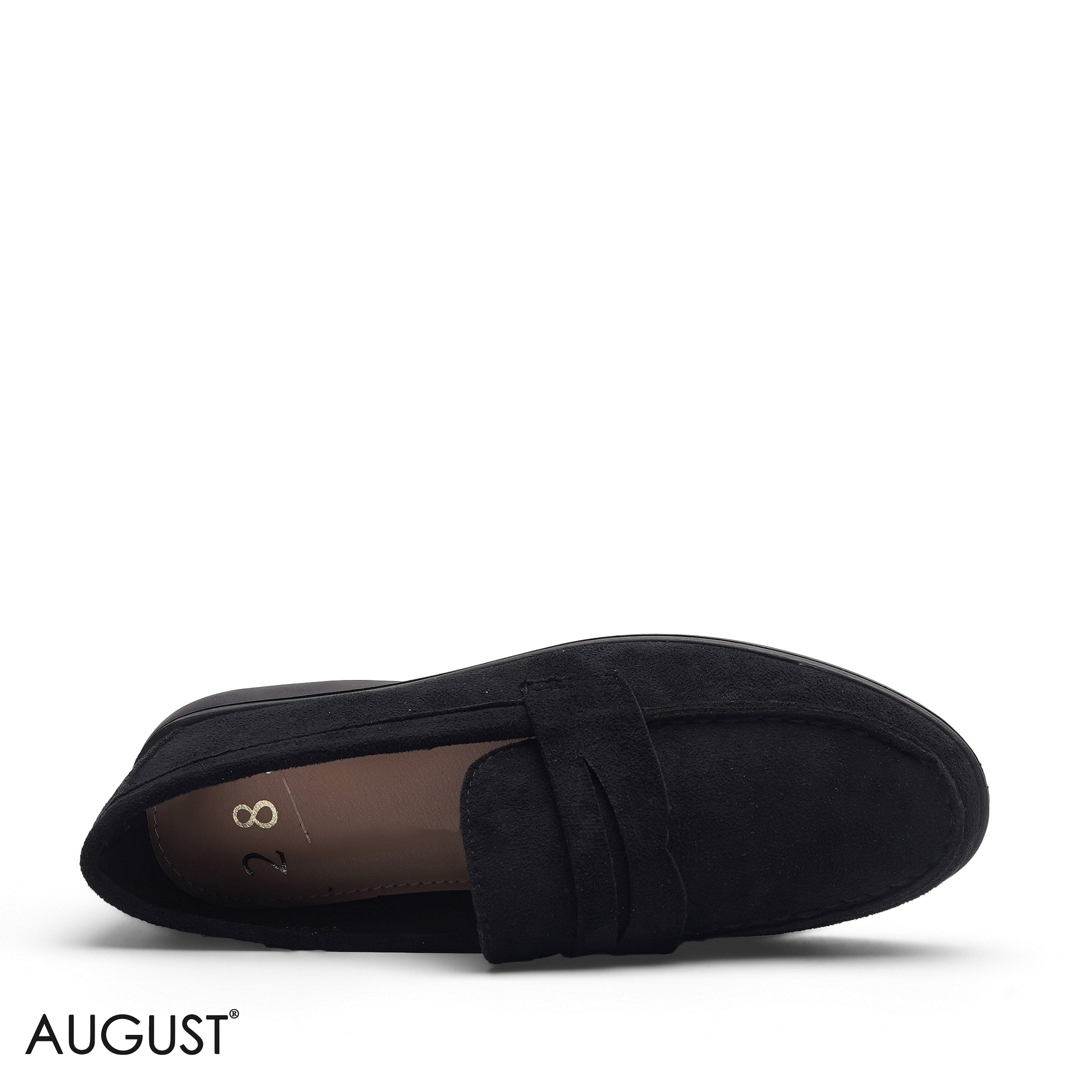 BLACK SUEDE LEATHER PENNY LOAFERS