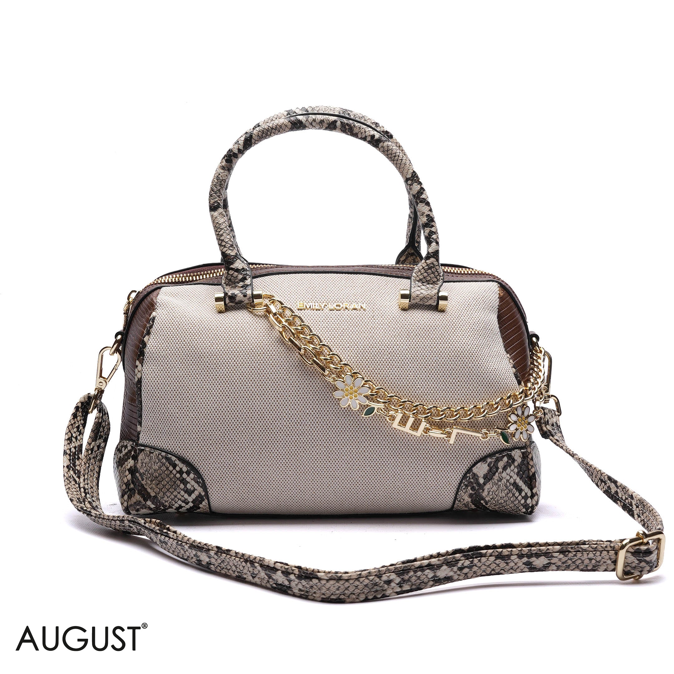 EMILY CHARM CHAIN BARREL BAG