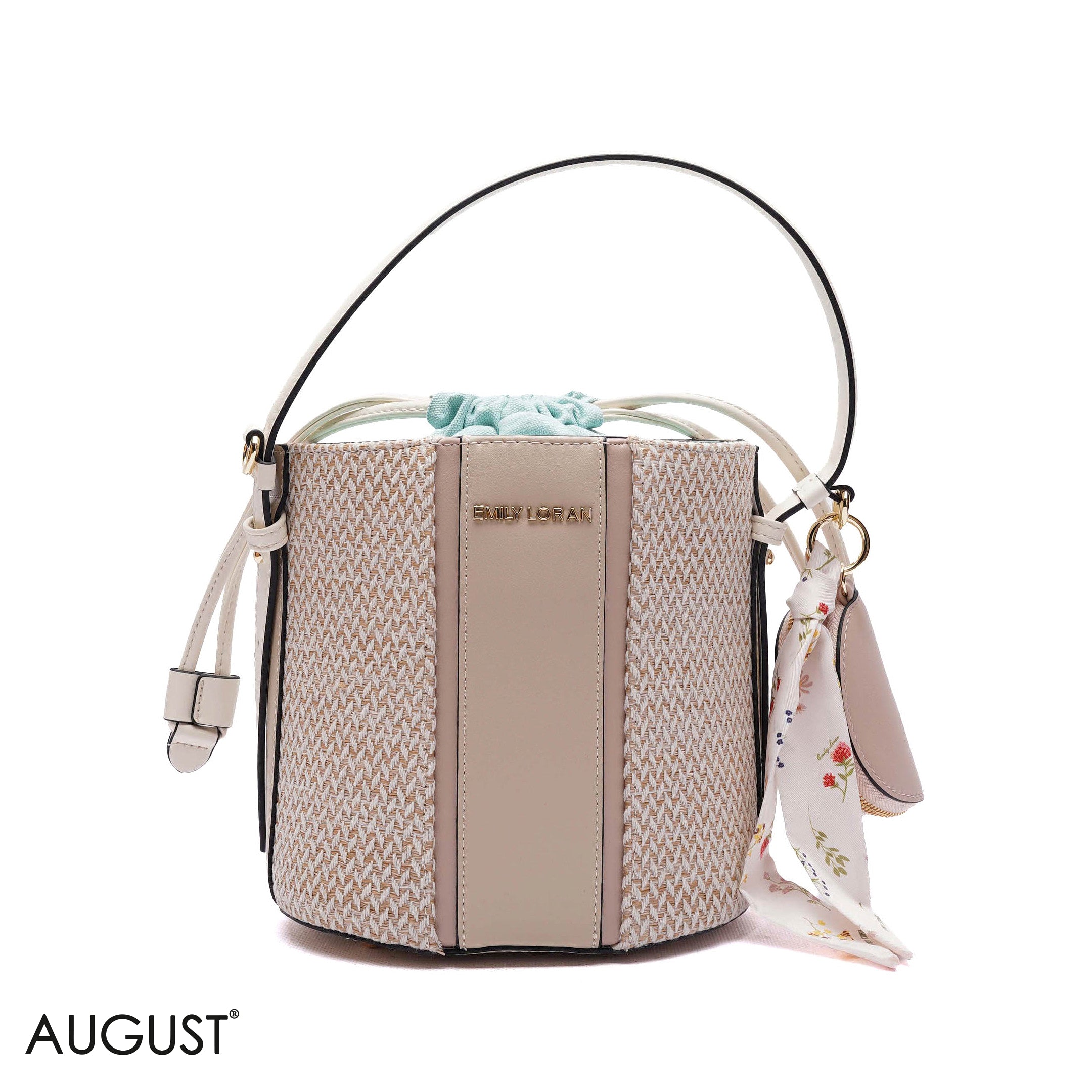 ELEGANT DRAWSTRING BUCKET BAG