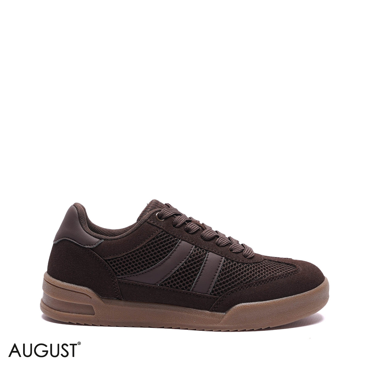 MESH SUEDE LOW-TOP SNEAKERS