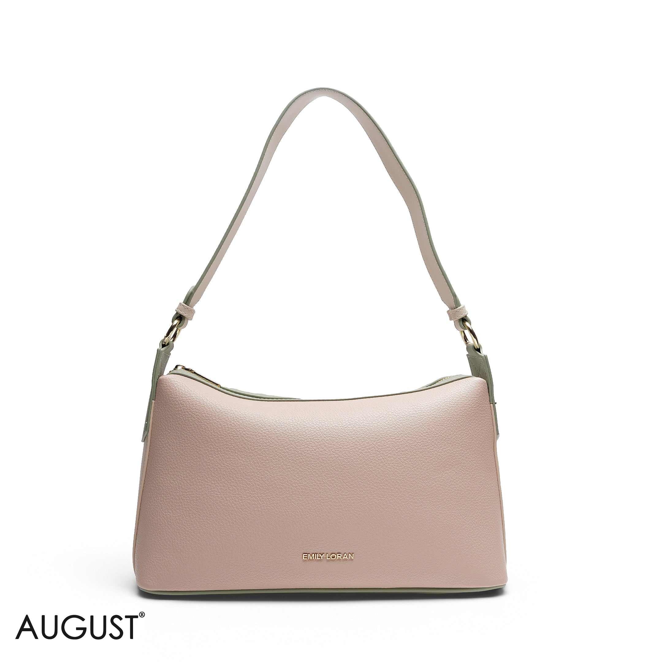 GRAINED RECTANGULAR SHOULDER BAG