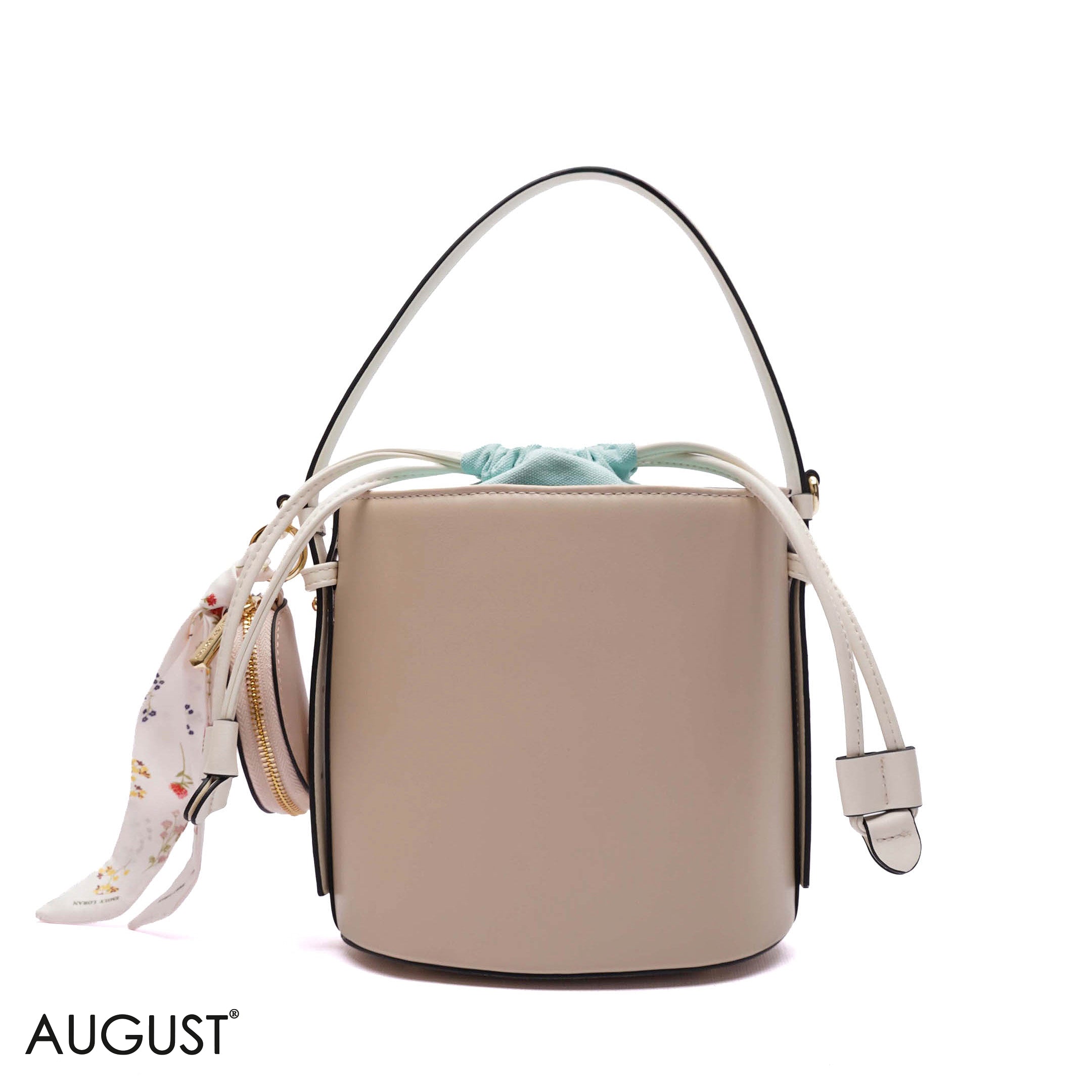 ELEGANT DRAWSTRING BUCKET BAG
