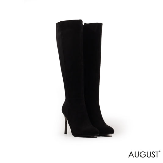 CHAMOIS STILETTO HEEL BOOTS