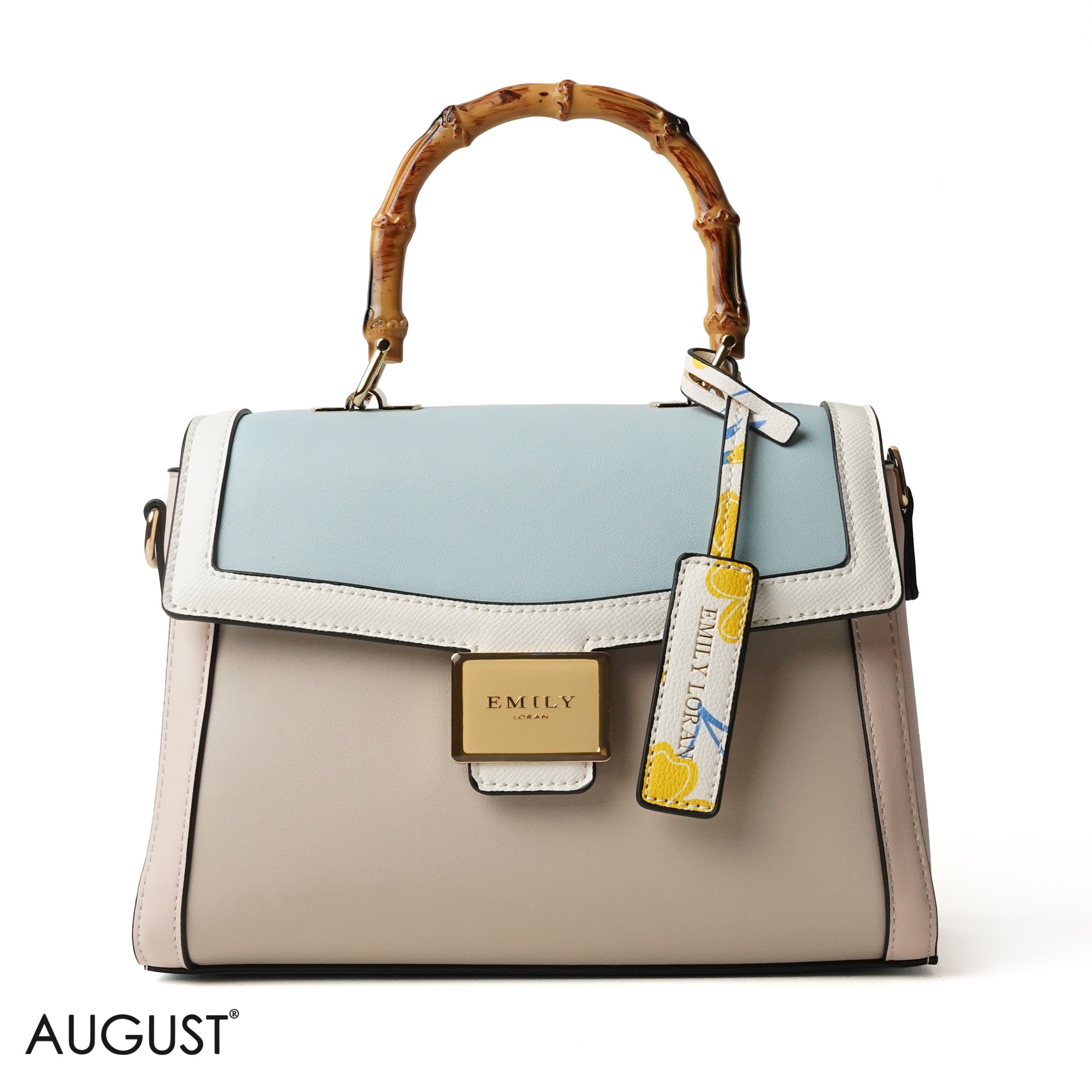 NUDE WITH BOMBOO HANDLE SOFT LEATHER - MED