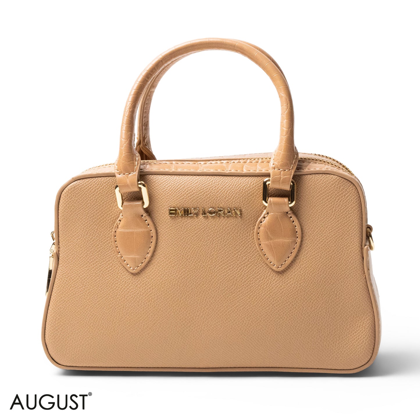 LEATHER HANDBAG WITH MINI WALLET LOGO EMILY -SMALL