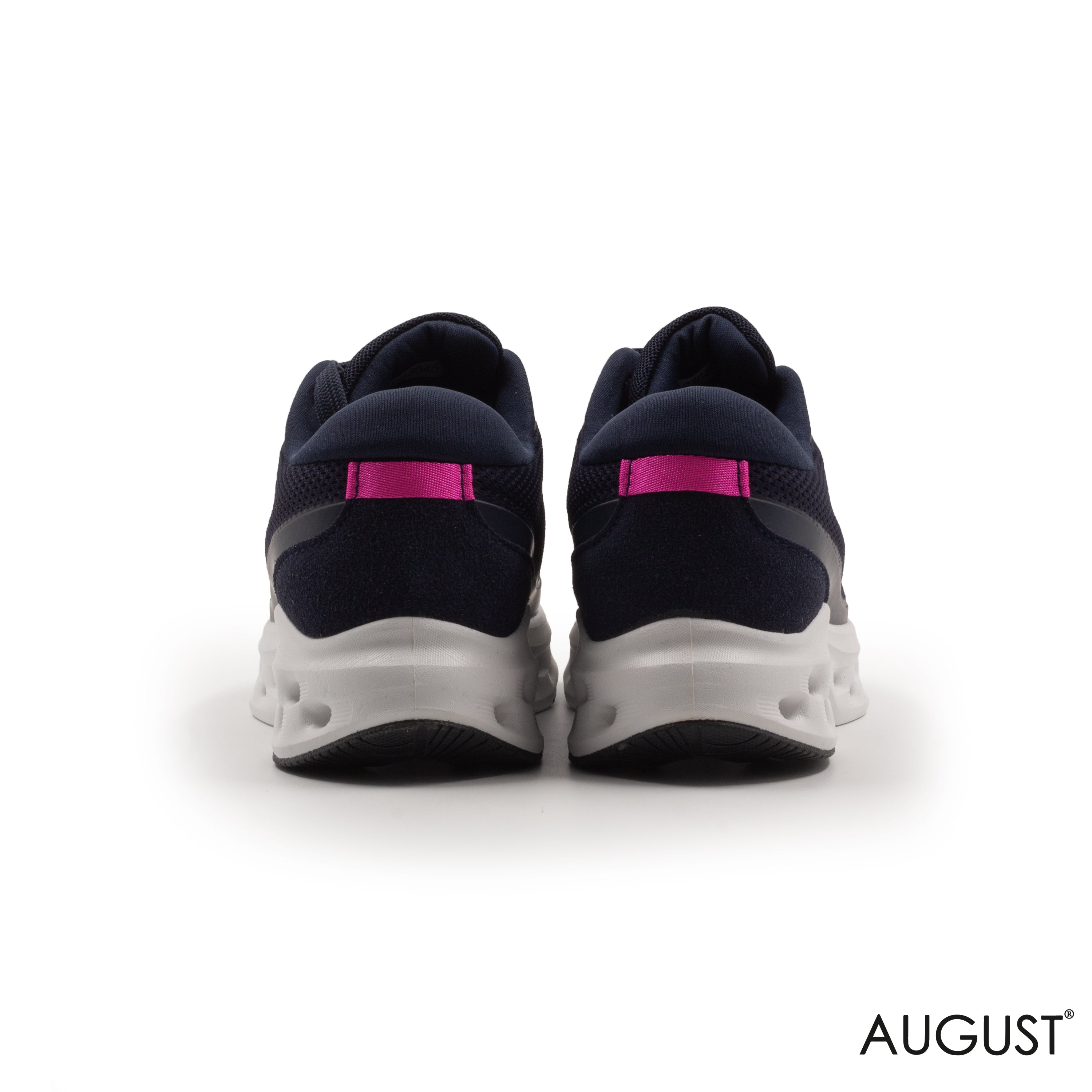 RUNNING SHOES WITH A CUSHIONED FOOTBED AND RUBBER OUTSOLE