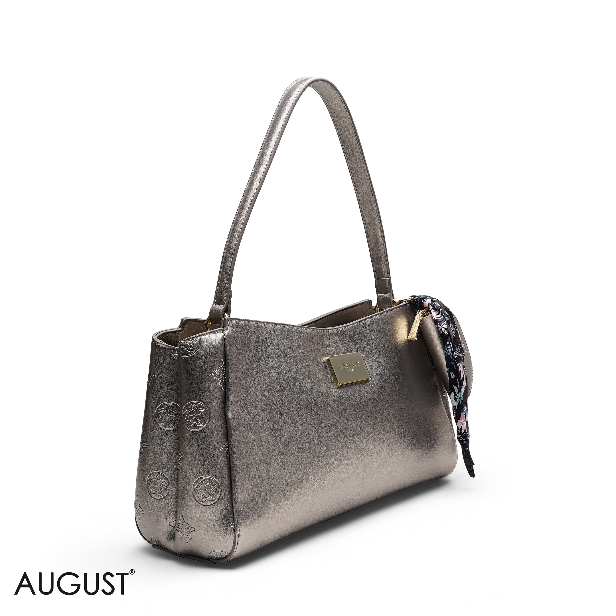 SHOULDER BAG WITH SCARF AND COIN PURSE