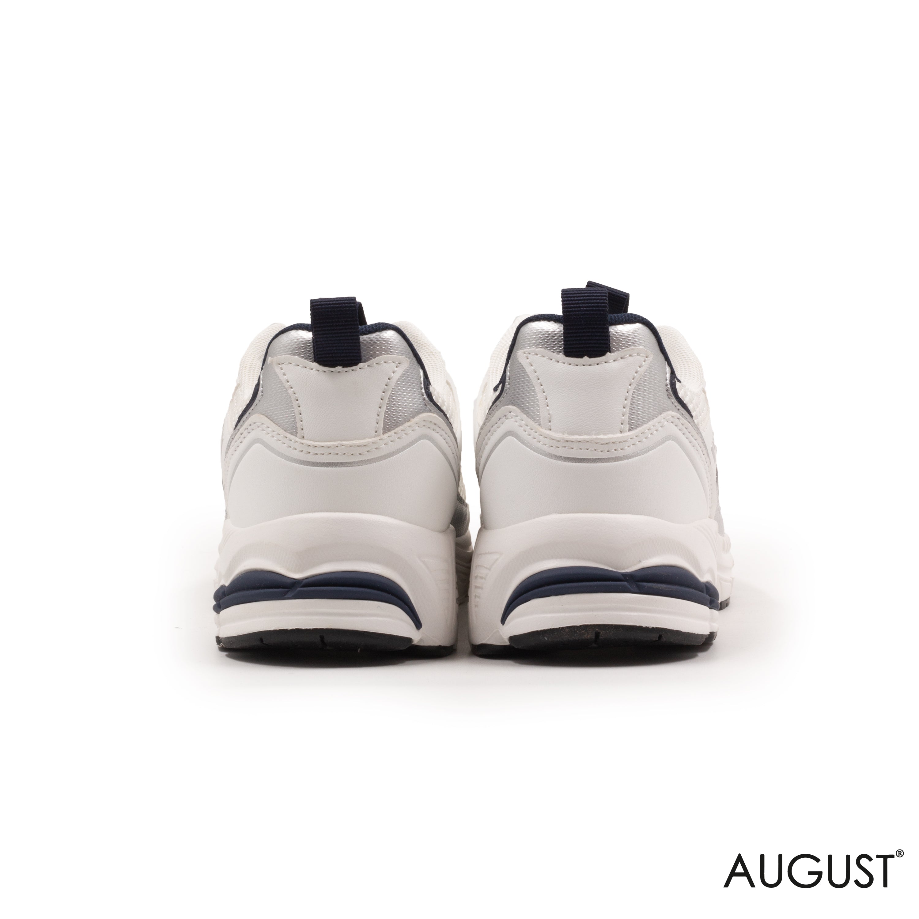 CHUNKY LEATHER SNEAKERS WITH FABRIC DETAIL