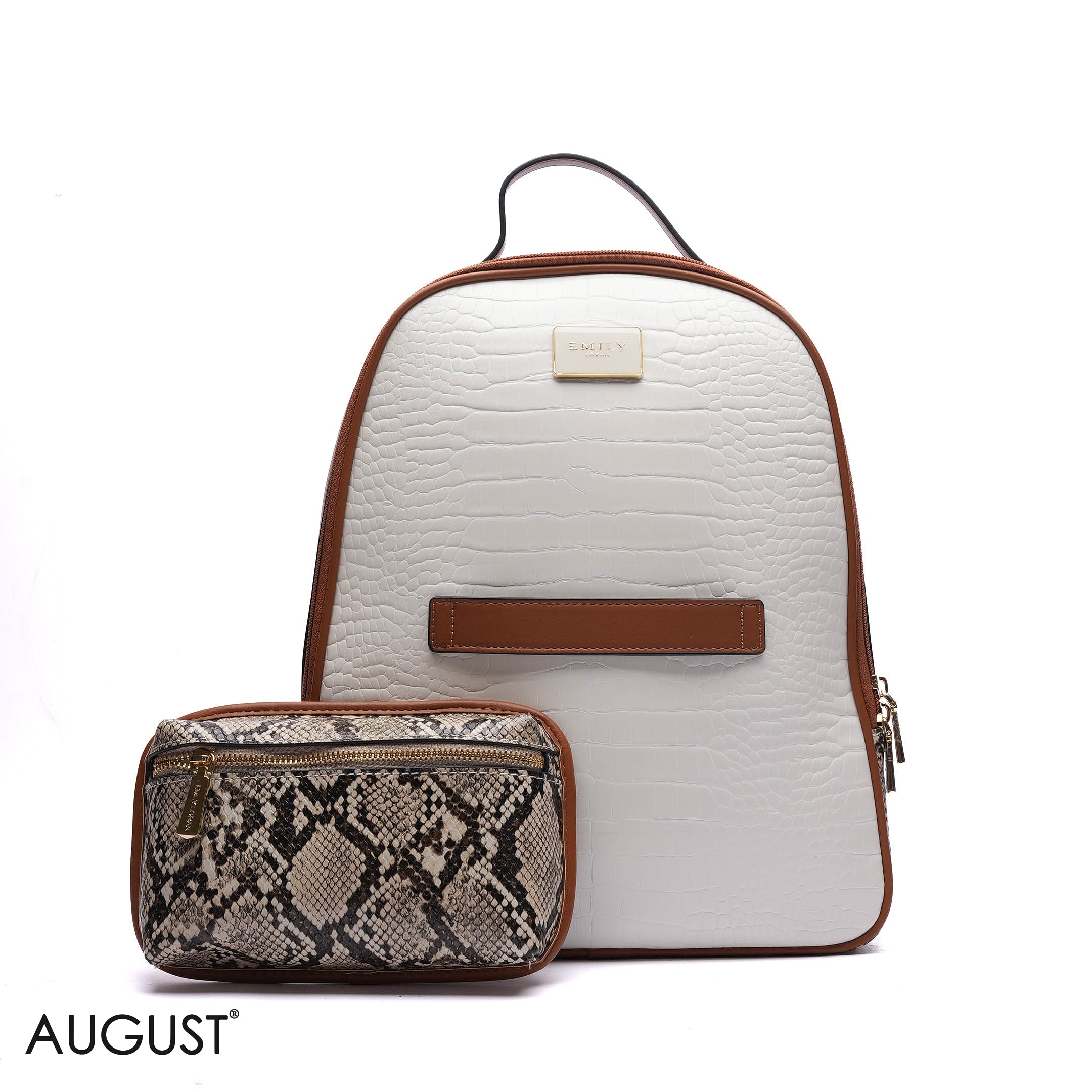 BACKPACK WITH DETACHABLE FRONT POUCH