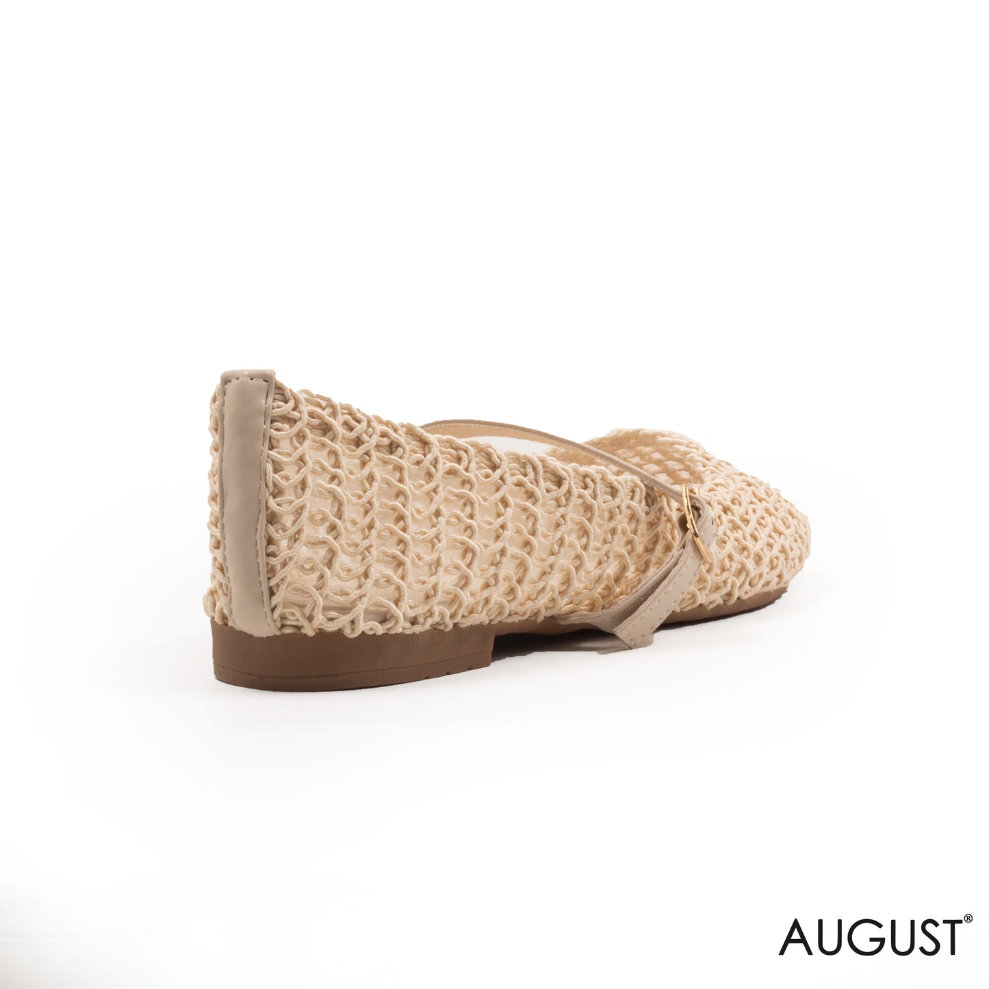 MESH BALLET FLAT WITH BUCKLE