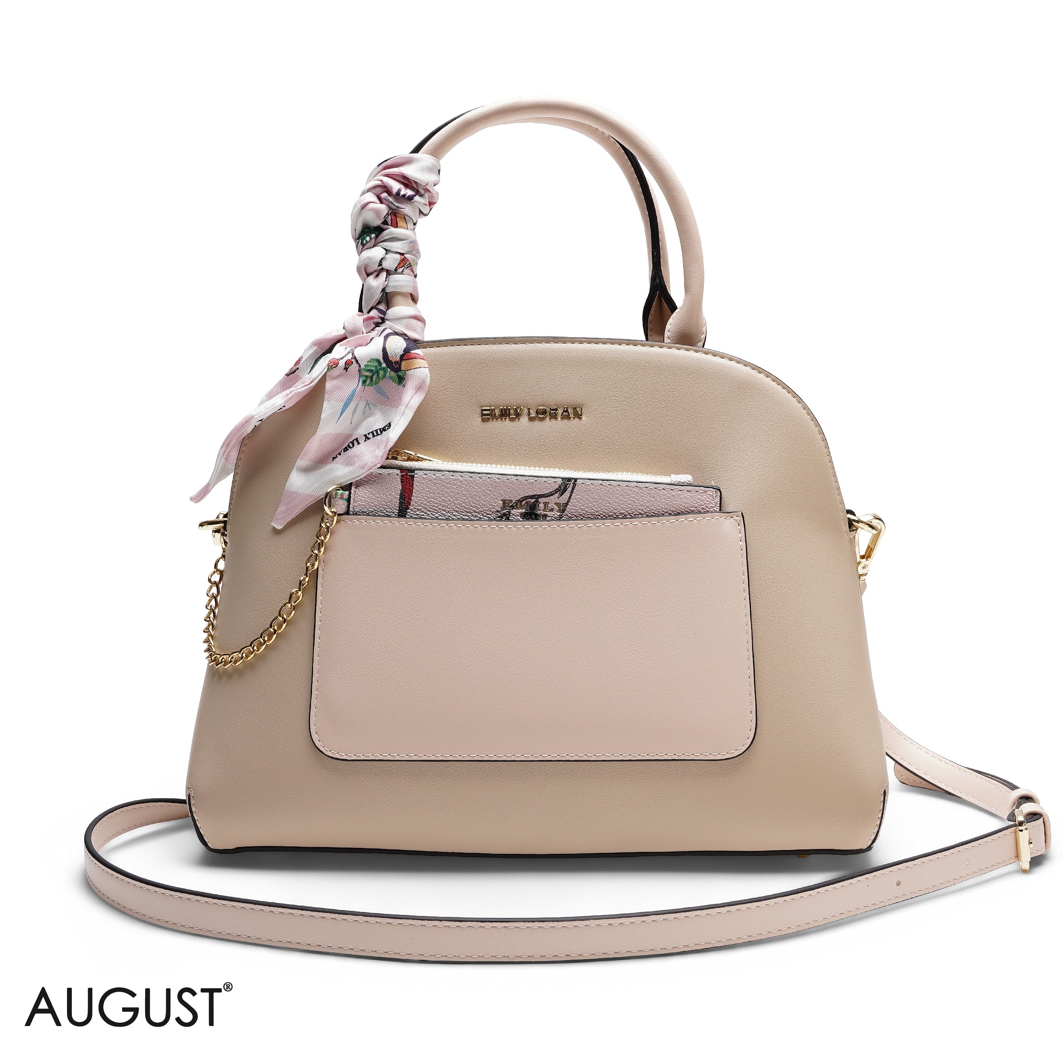 DOME TOP-HANDLE WITH A POUCH BAG