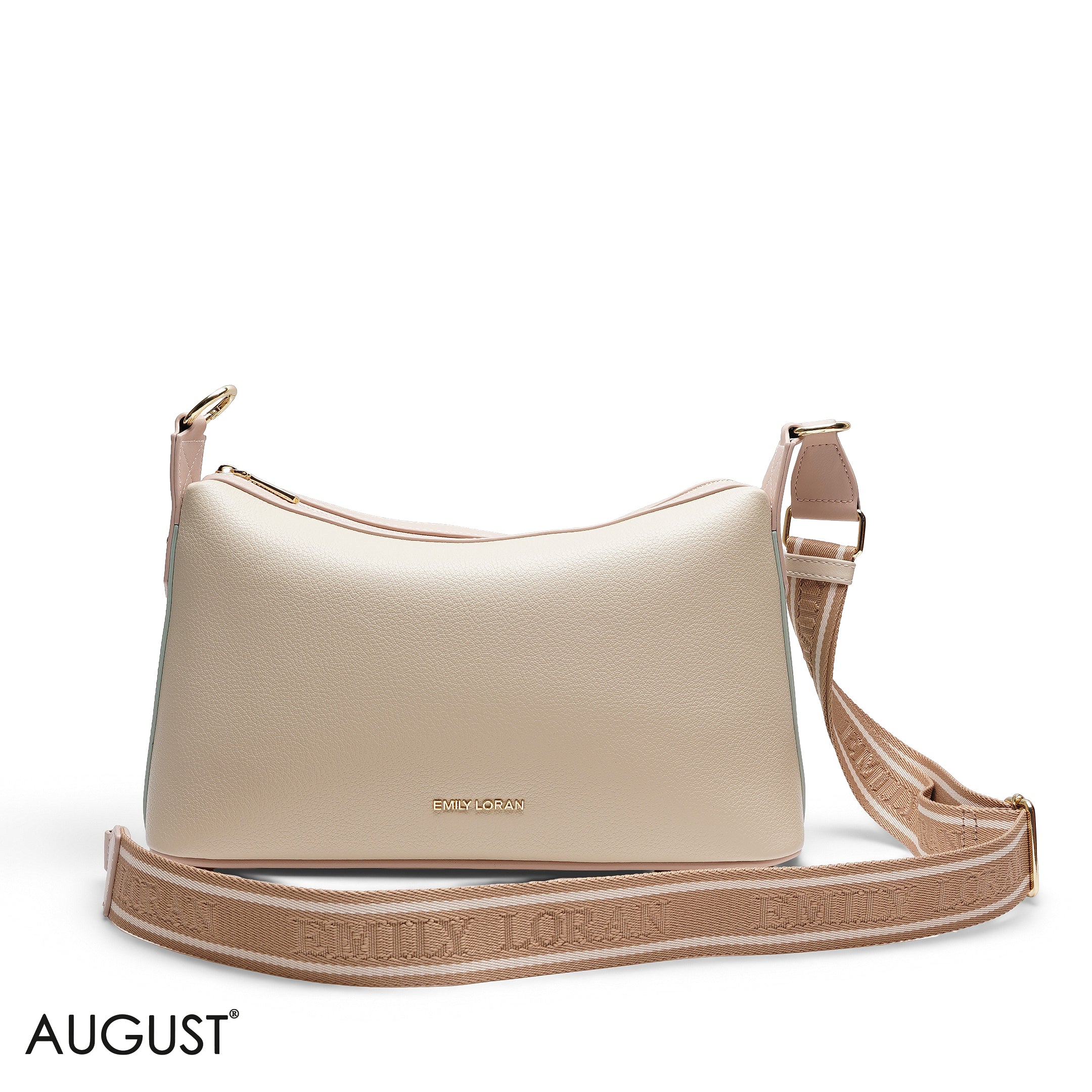 GRAINED RECTANGULAR SHOULDER BAG