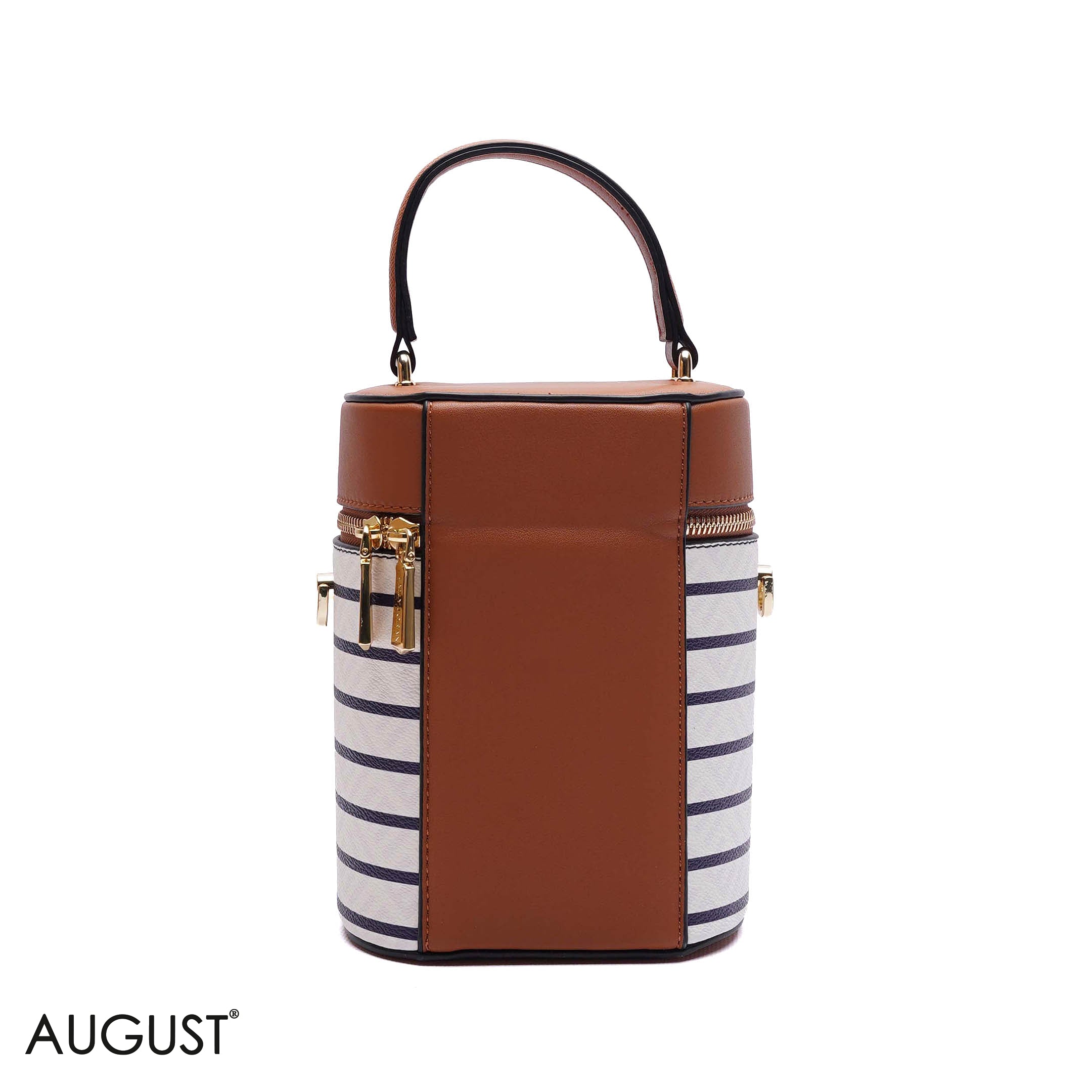 ELEGANT STRUCTURED CYLINDER VANITY BAG