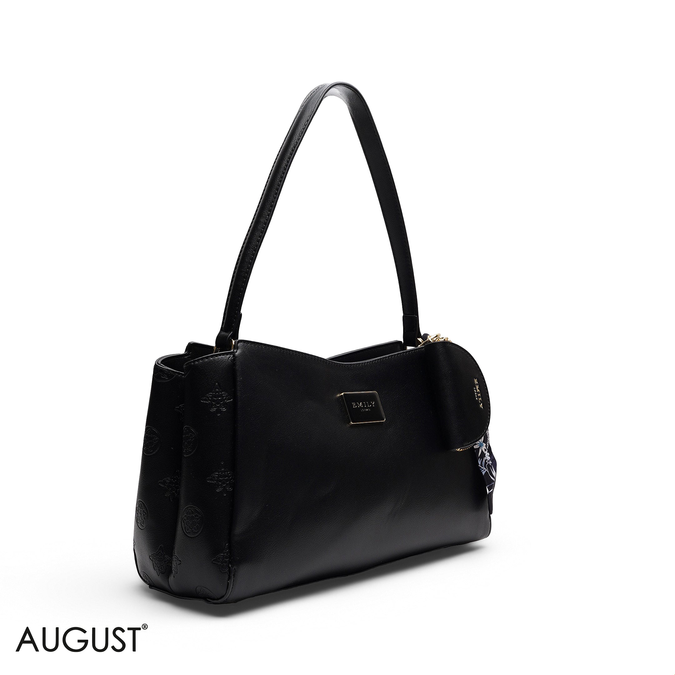 SHOULDER BAG WITH SCARF AND COIN PURSE