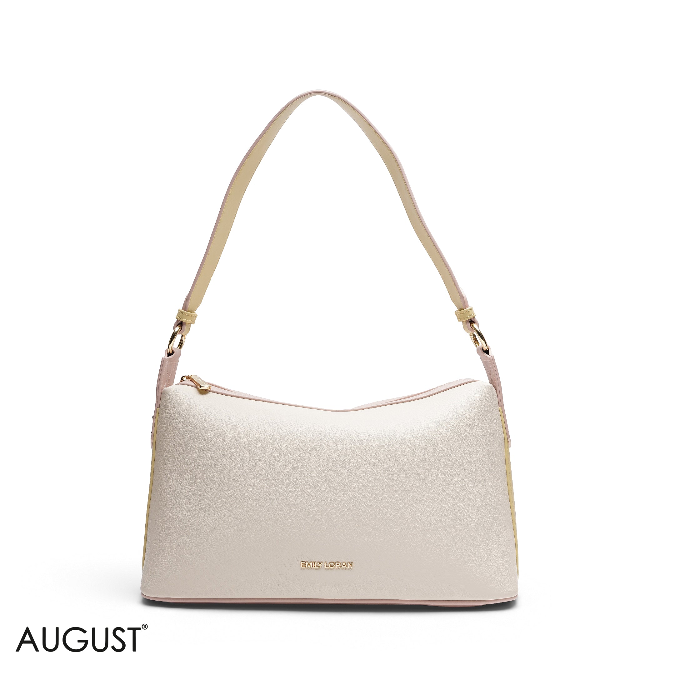 GRAINED RECTANGULAR SHOULDER BAG