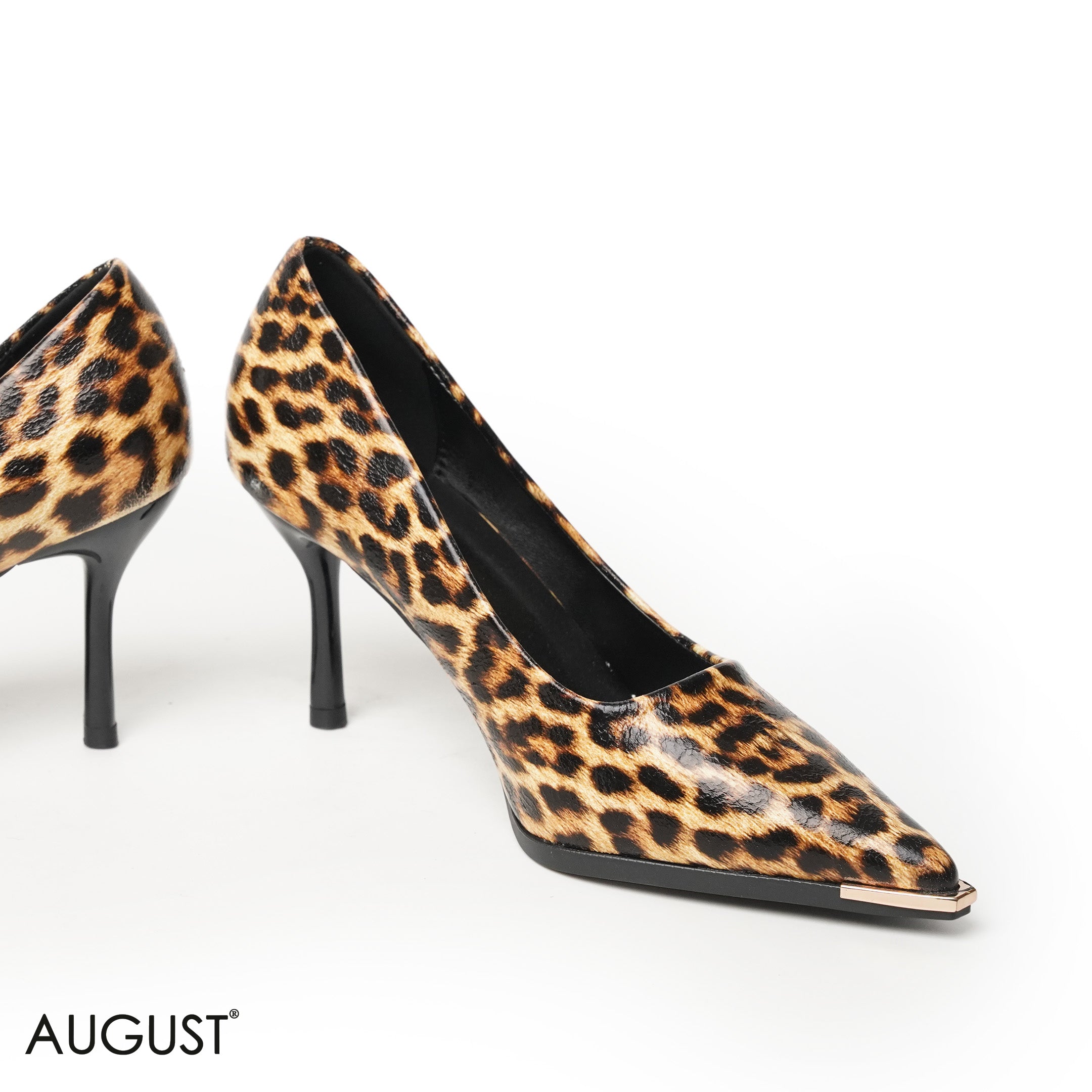 TIGER SMOOTH LEATHER MED- HEEL SHOES