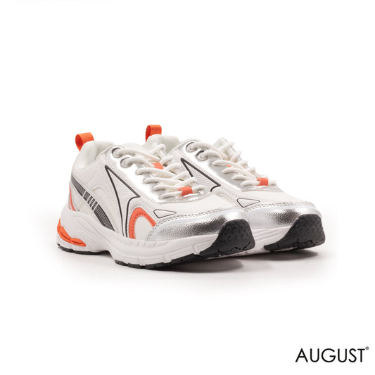 MIXED- COLOR LEATHER SNEAKERS WITH RUBBER SOLE