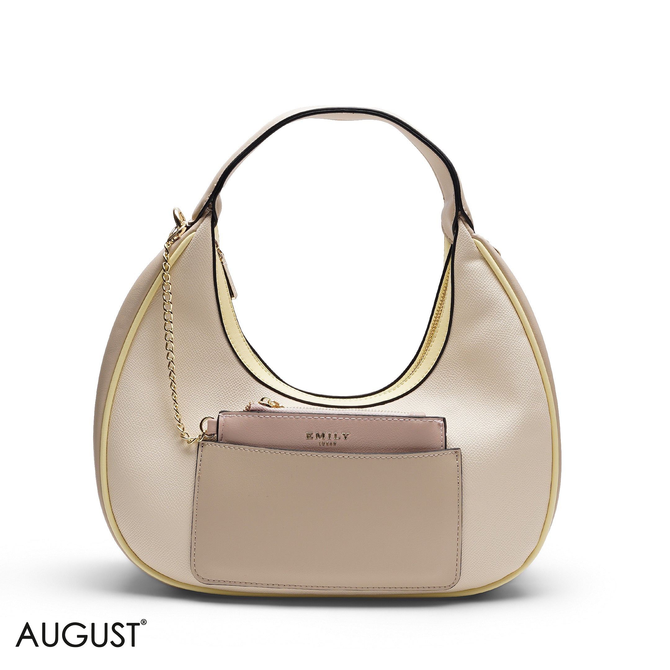 HOBO BAG WITH POUCH AND WEBBING STRAP