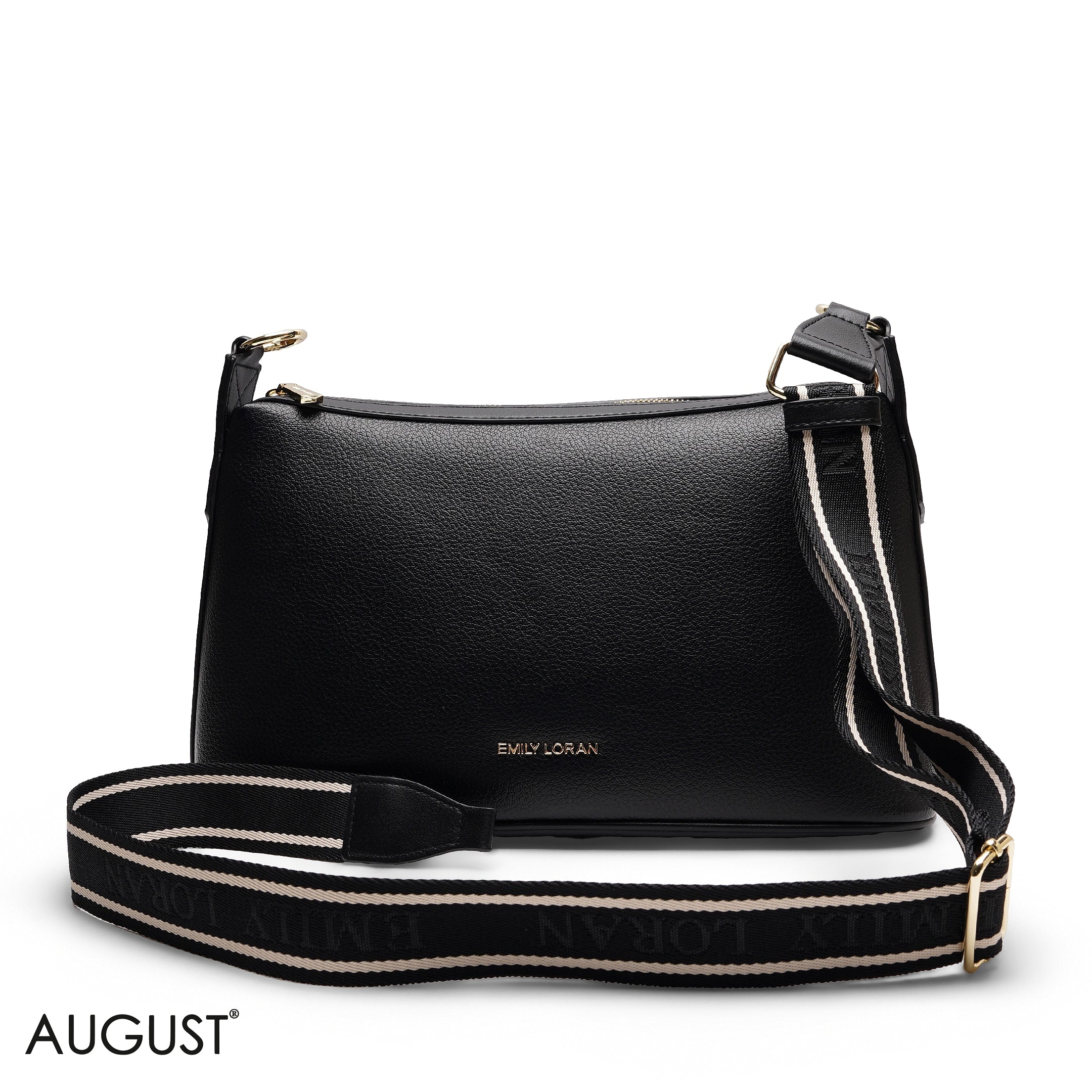 GRAINED RECTANGULAR SHOULDER BAG