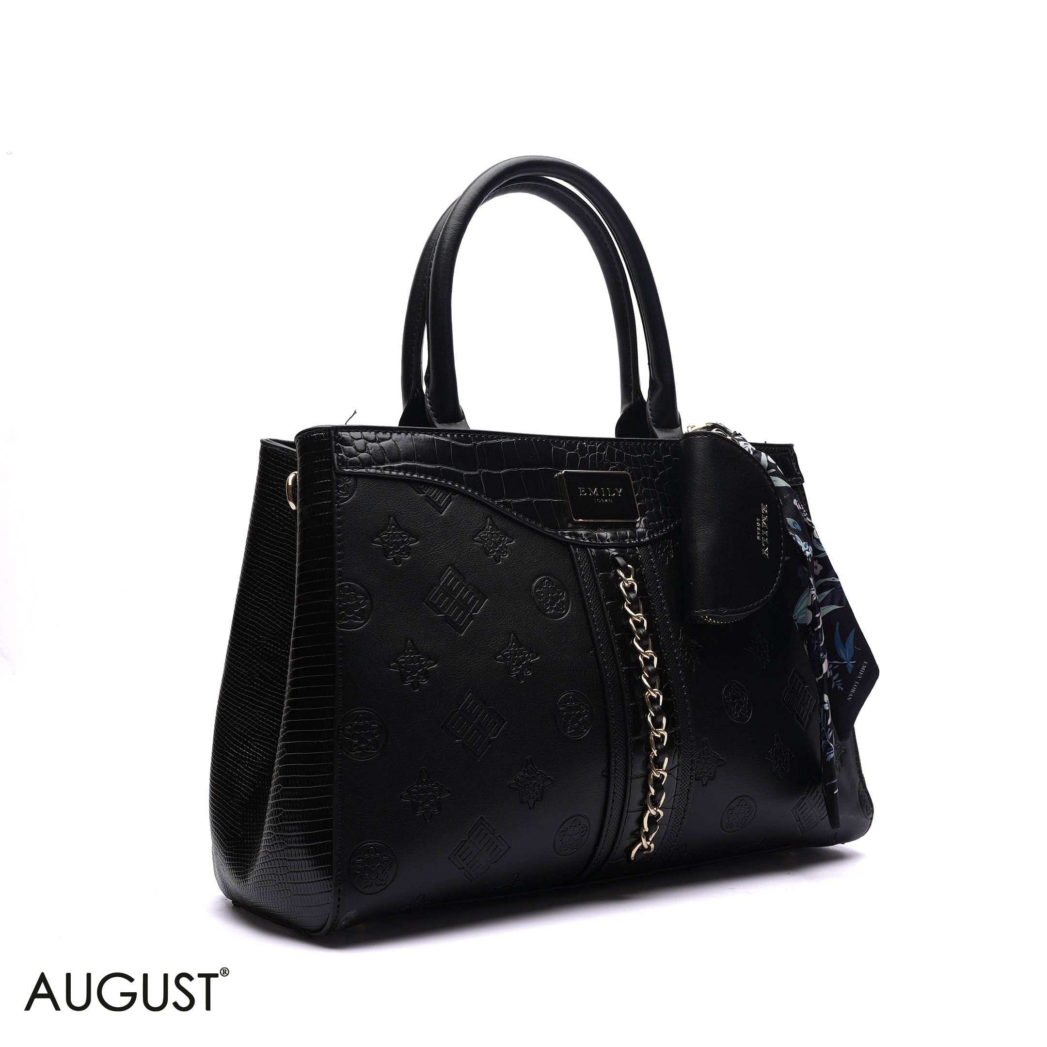 CHAIN-DETAIL HANDBAG WITH COIN PURSE
