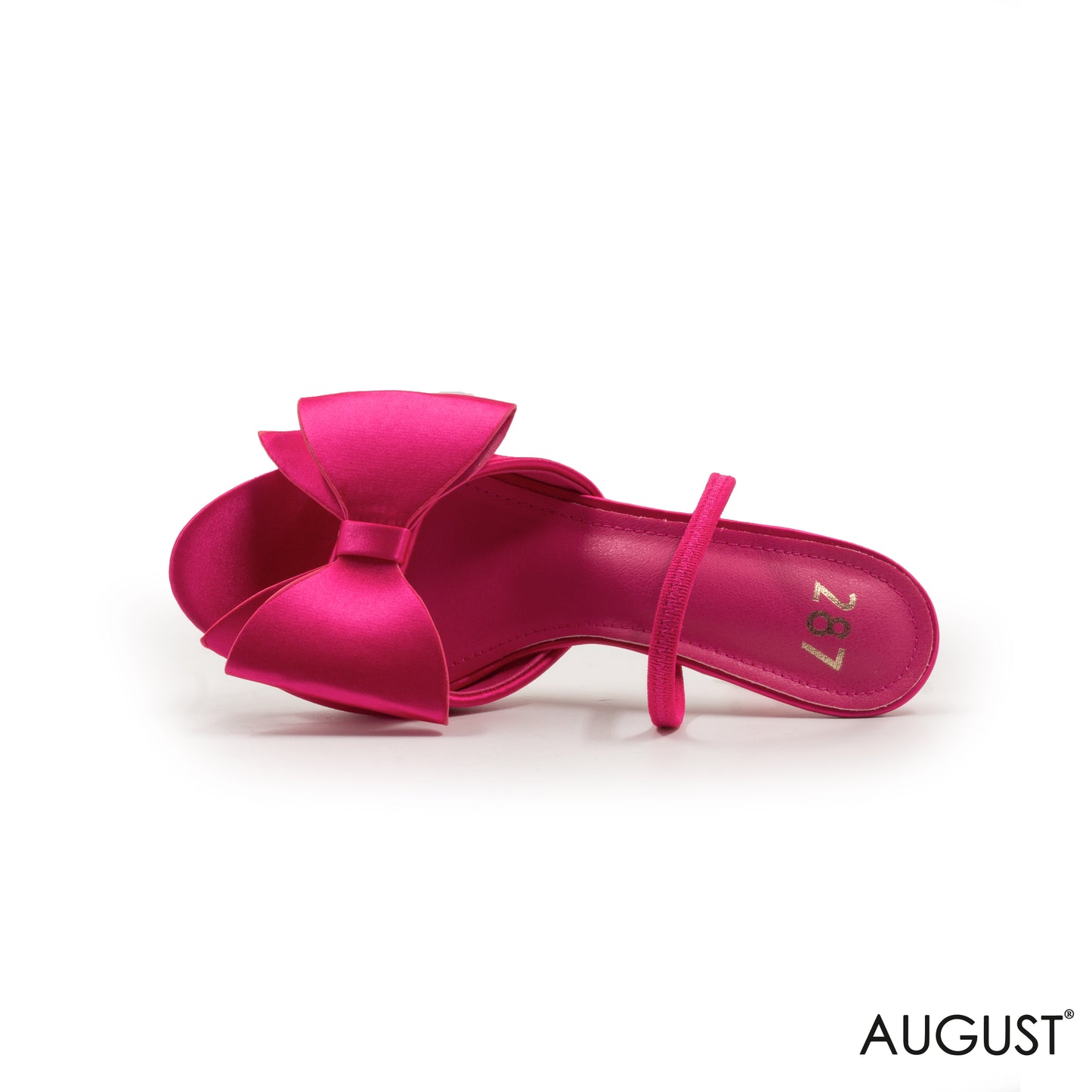 SLINGBACK FUCHSIA SANDALS WITH BOW