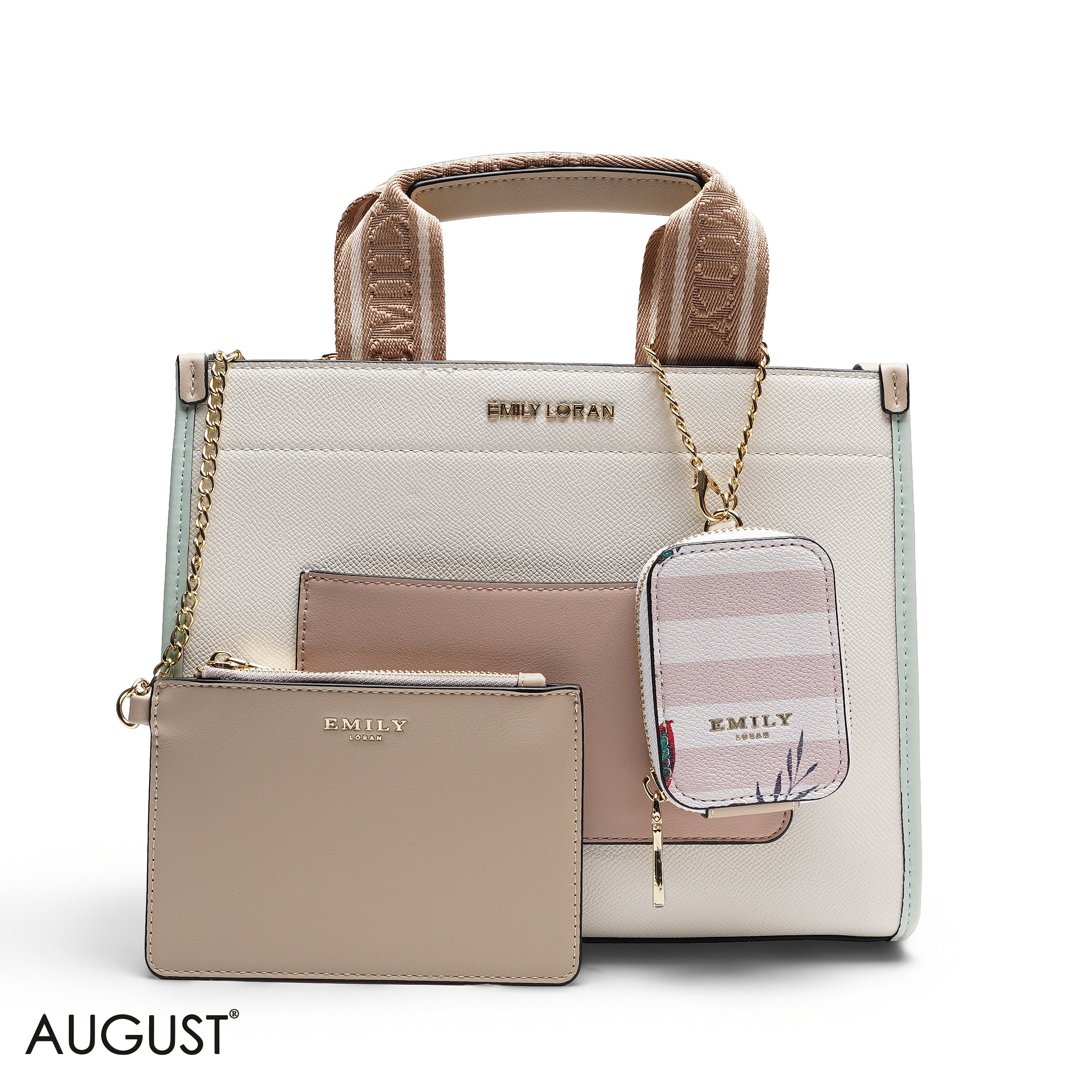 STRUCTURED MULTI-POUCH TOTE BAG SET