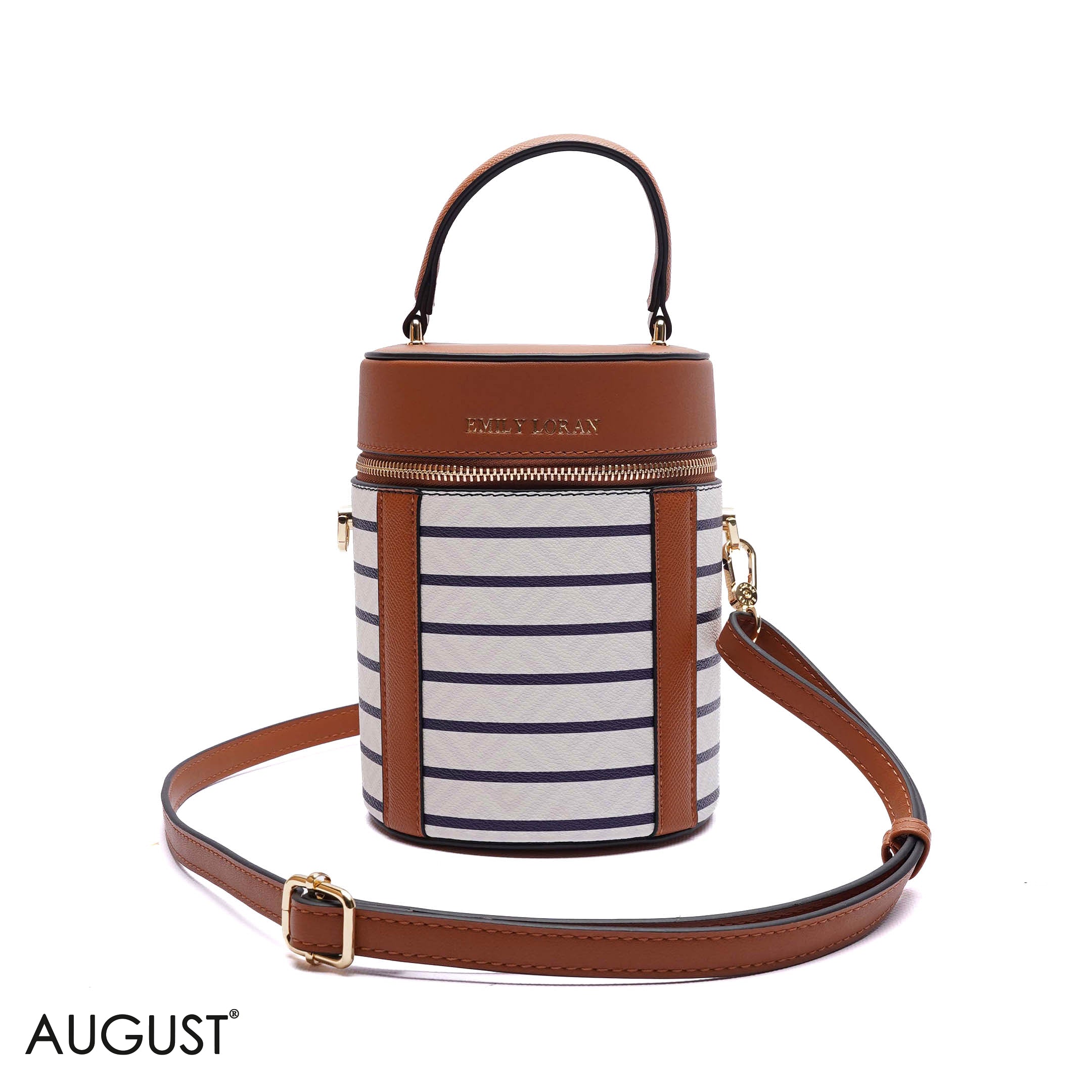 ELEGANT STRUCTURED CYLINDER VANITY BAG