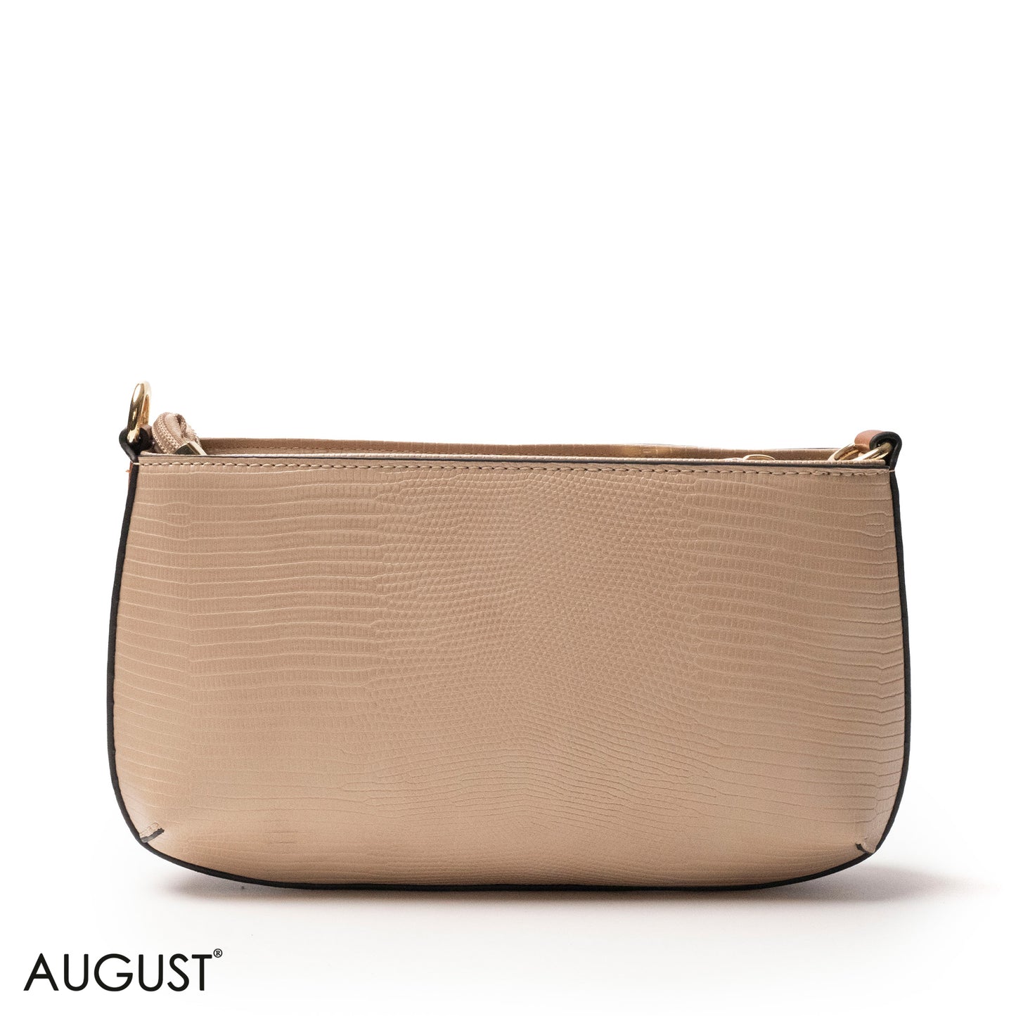 LEATHER CROSSBODY WITH SNAKESKIN PRINT- SMALL