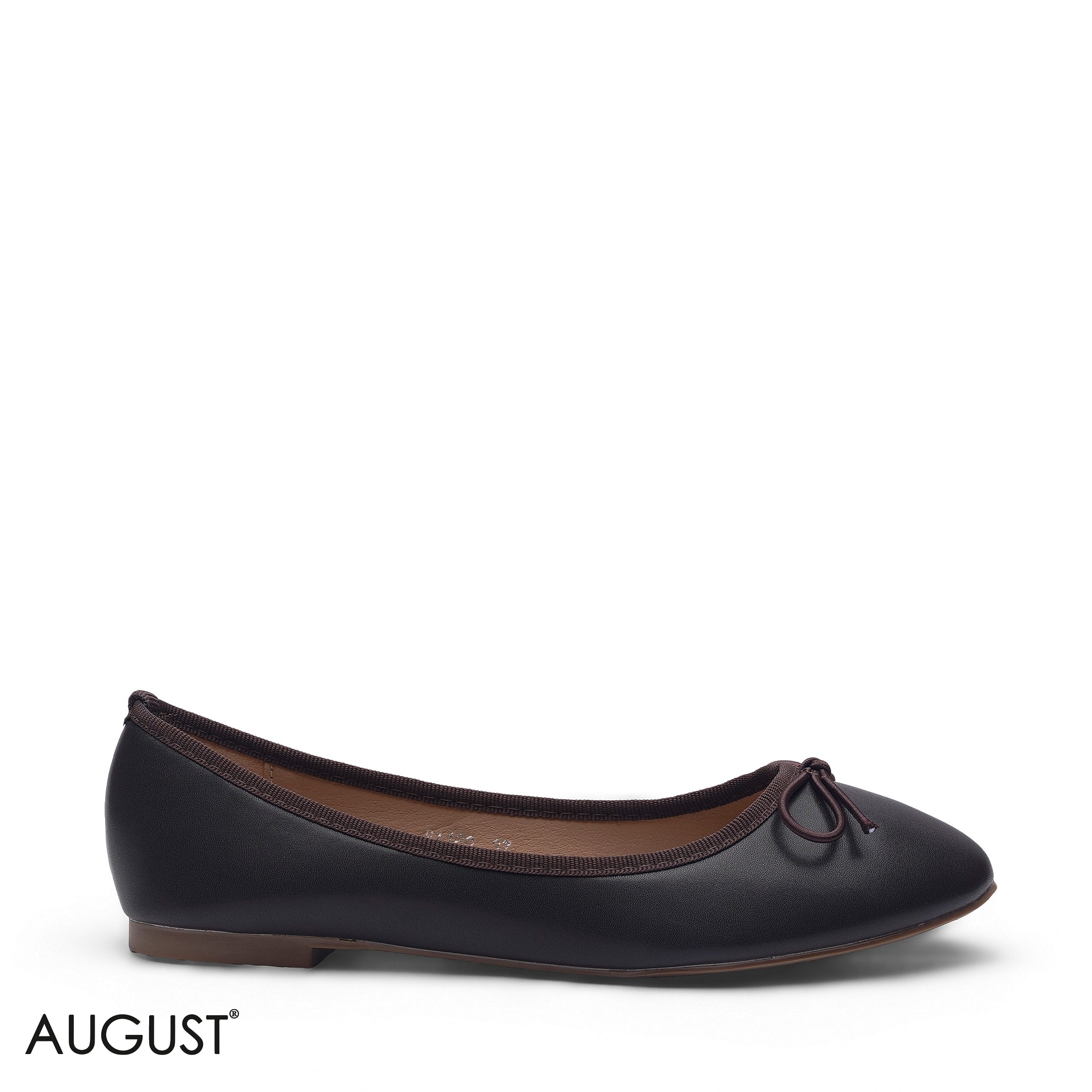 ELEGANT DEEP BROWN POINTED D'ORSAY FLAT