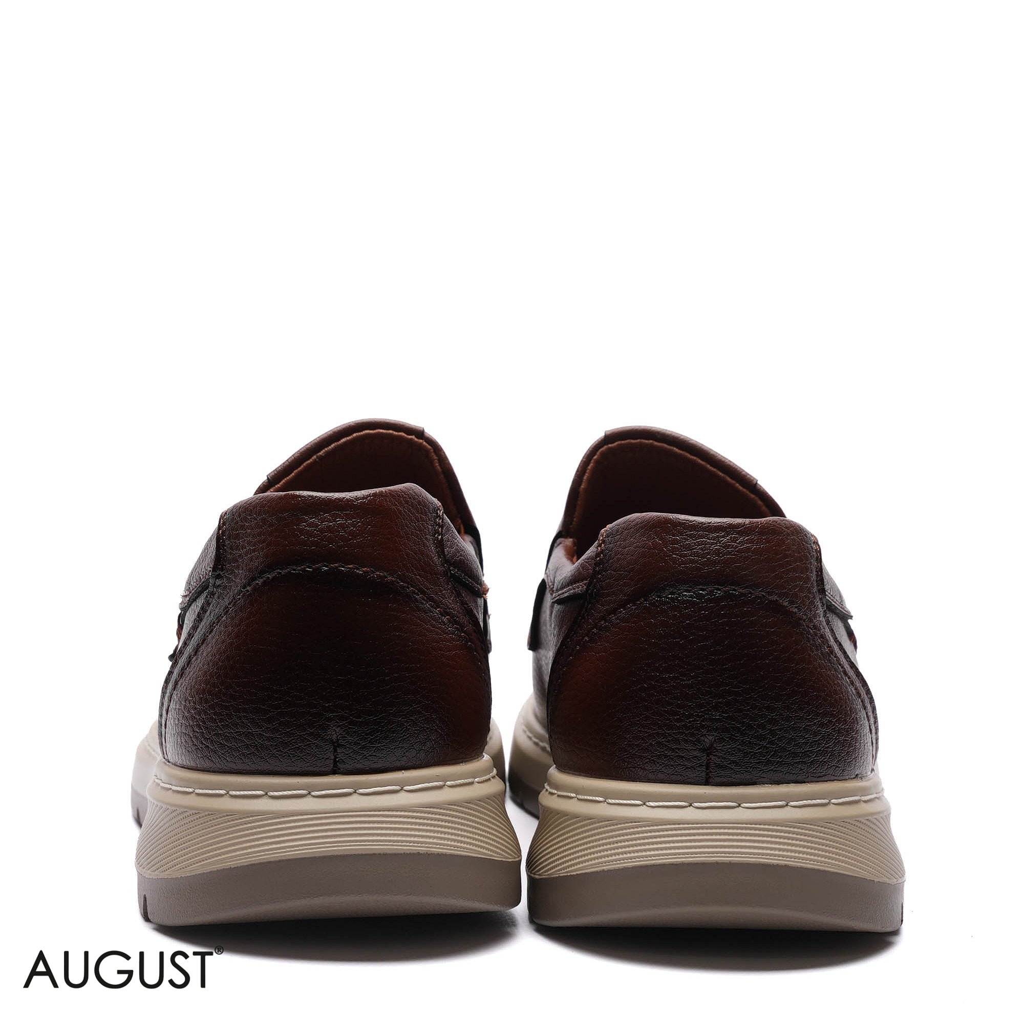 Premium Leather Perforated Slip-Ons