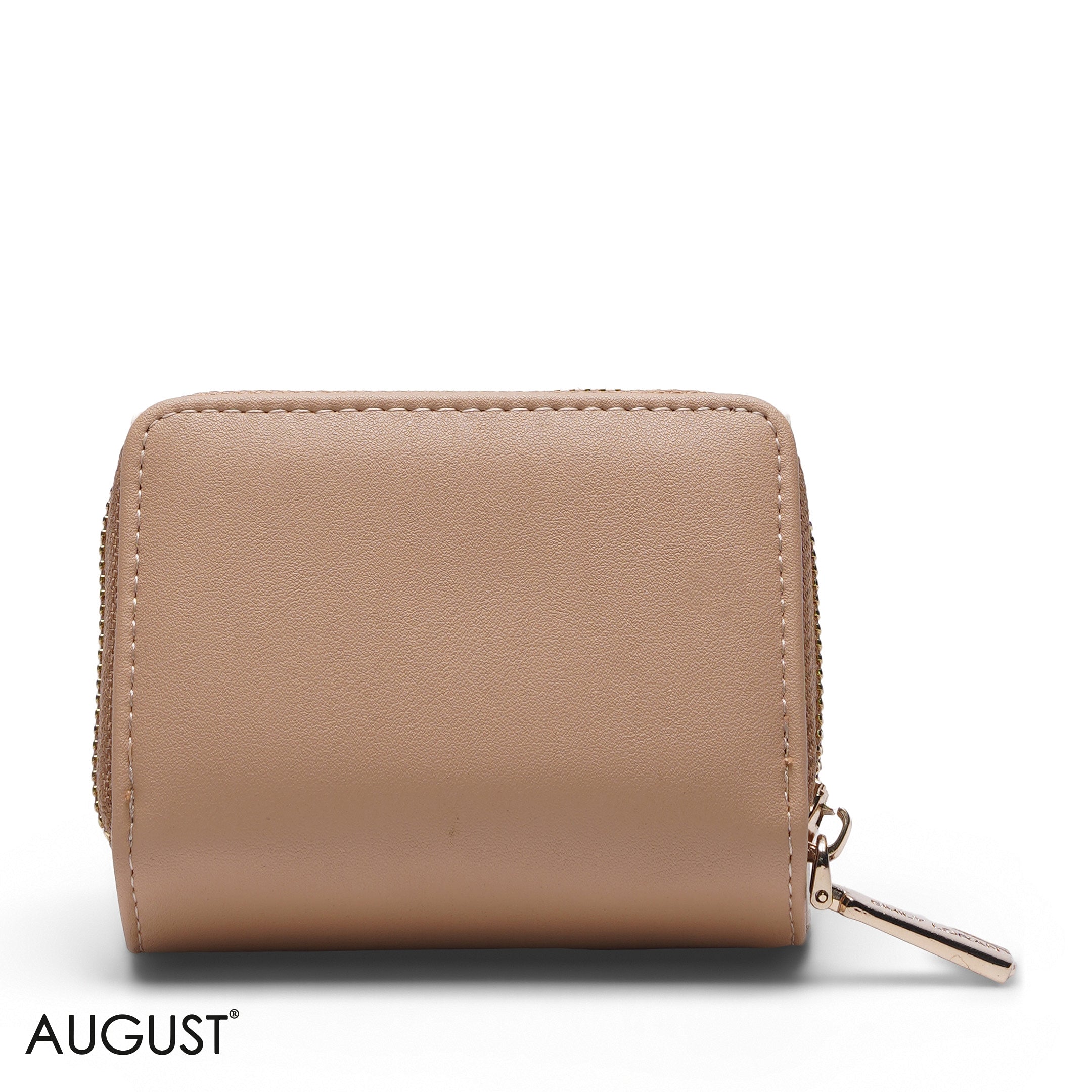 PEACH SOLID ZIP-AROUND WALLET