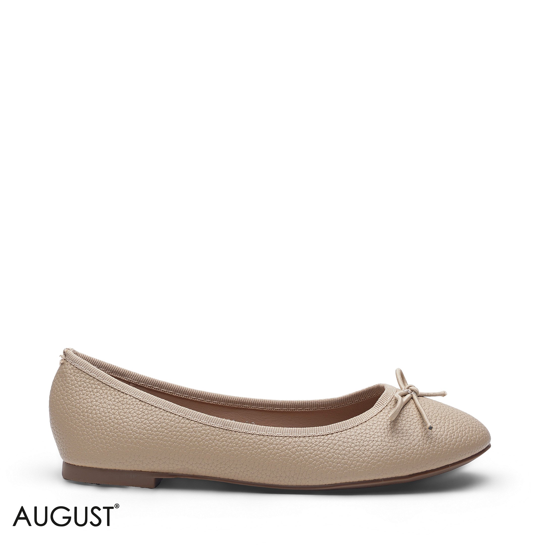 ELEGANT NATURAL BEIGE POINTED D'ORSAY FLAT