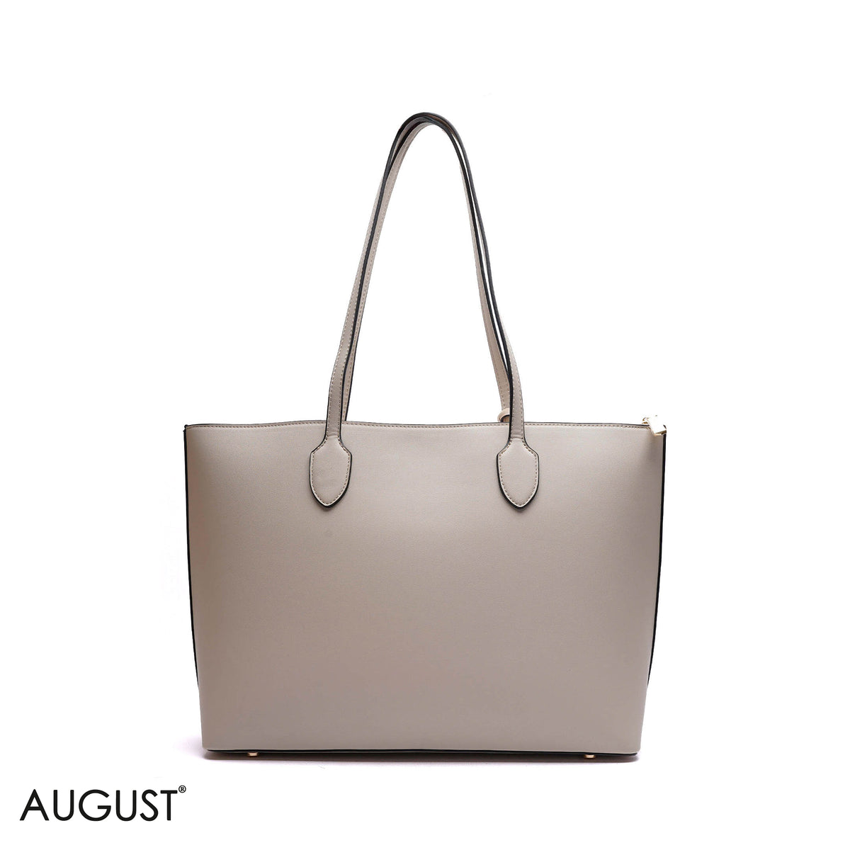 FLORAL PRINT MONOGRAM TOTE BAG WITH MINI POUCH