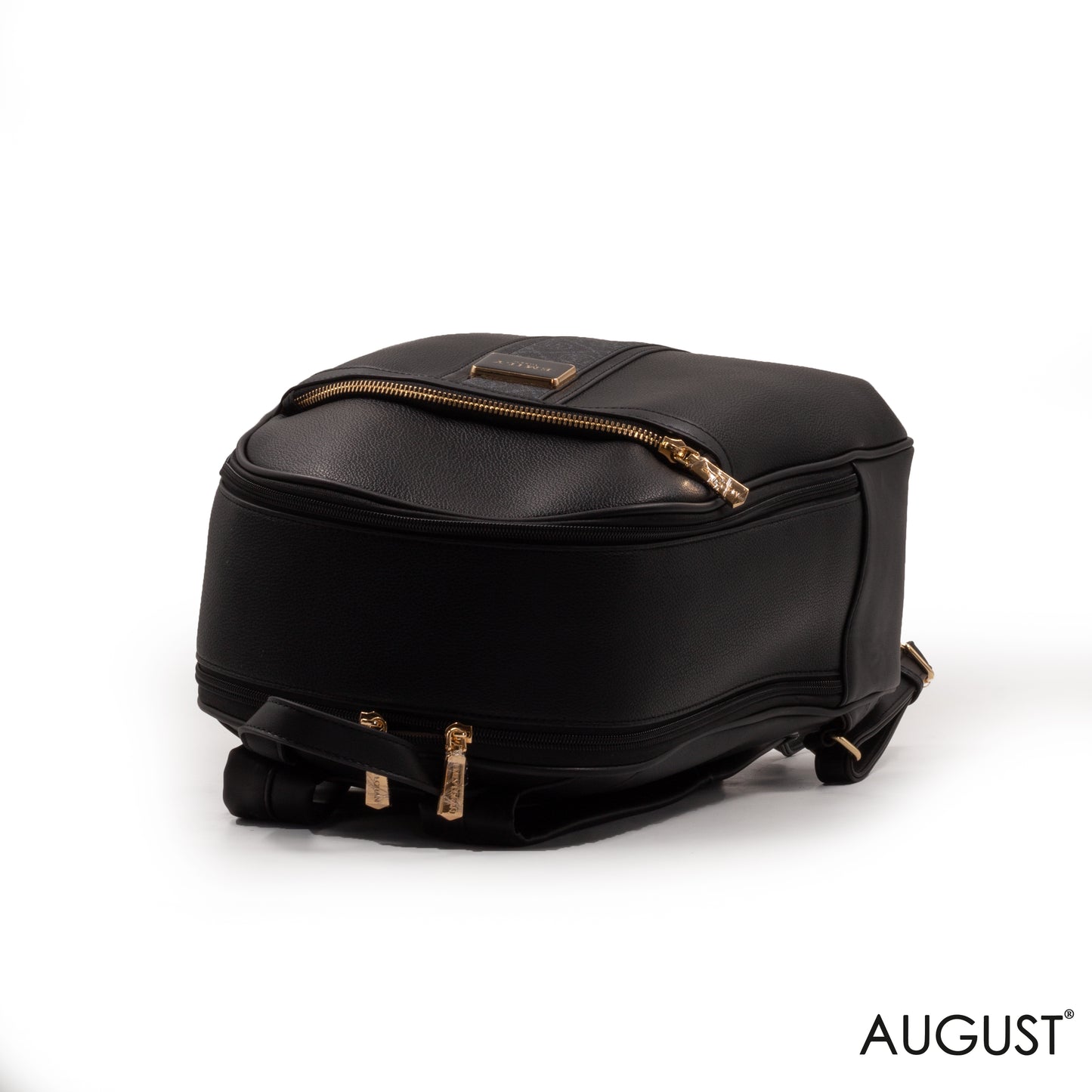 BALCK LEATHER EMILY LORAN BACK BAG - LARG