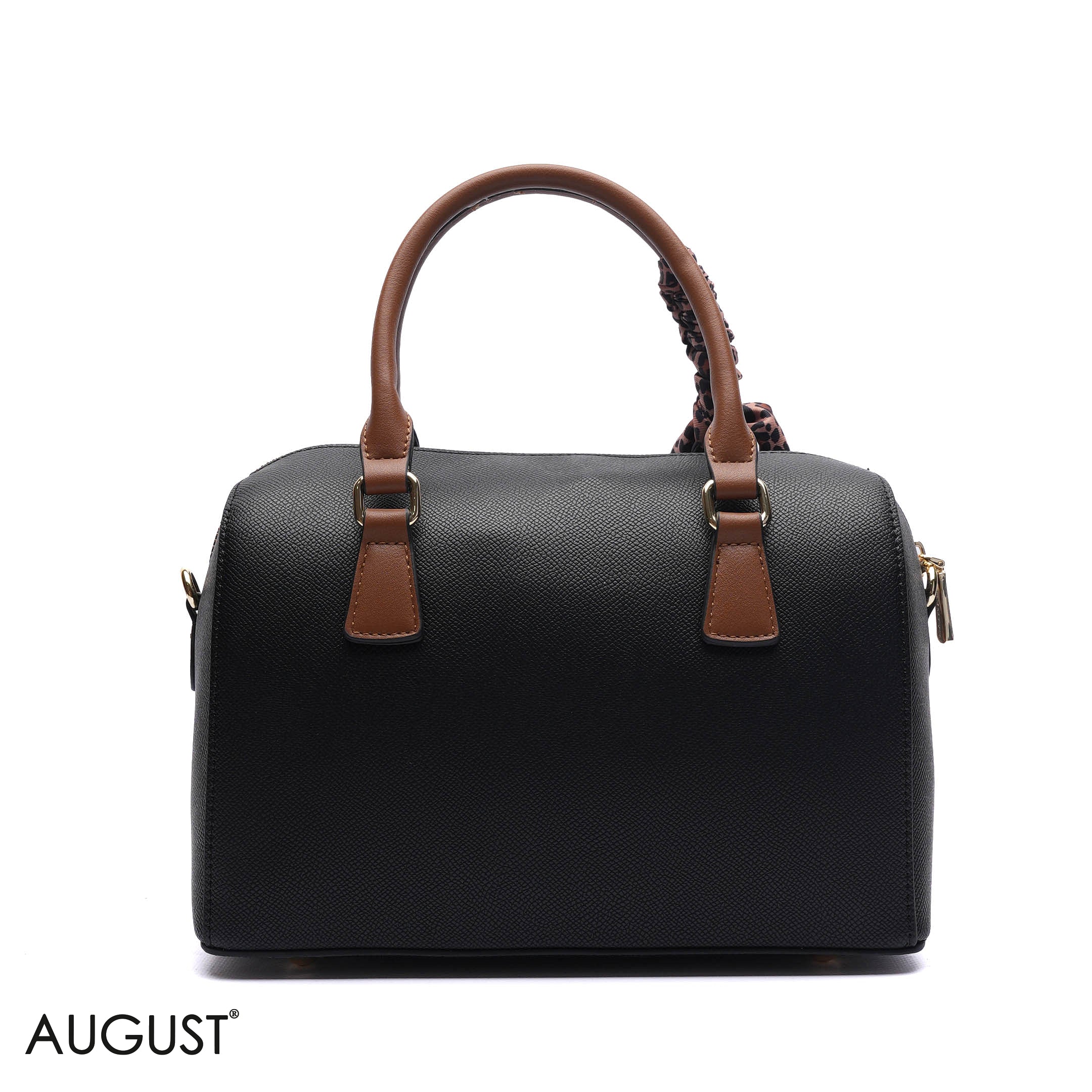 EMILY EMBOSSED LOGO BARREL BAG - MED
