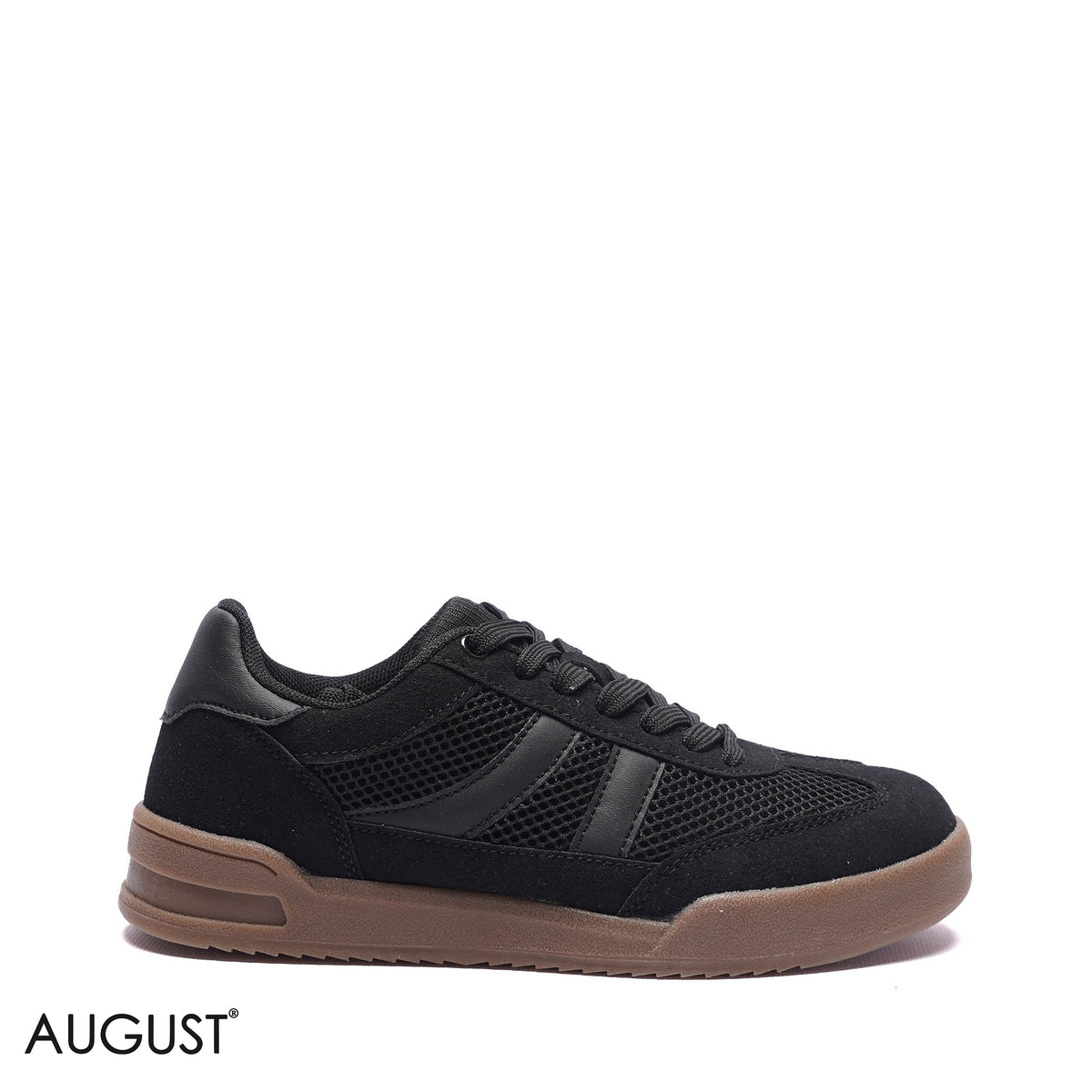 MESH SUEDE LOW-TOP SNEAKERS