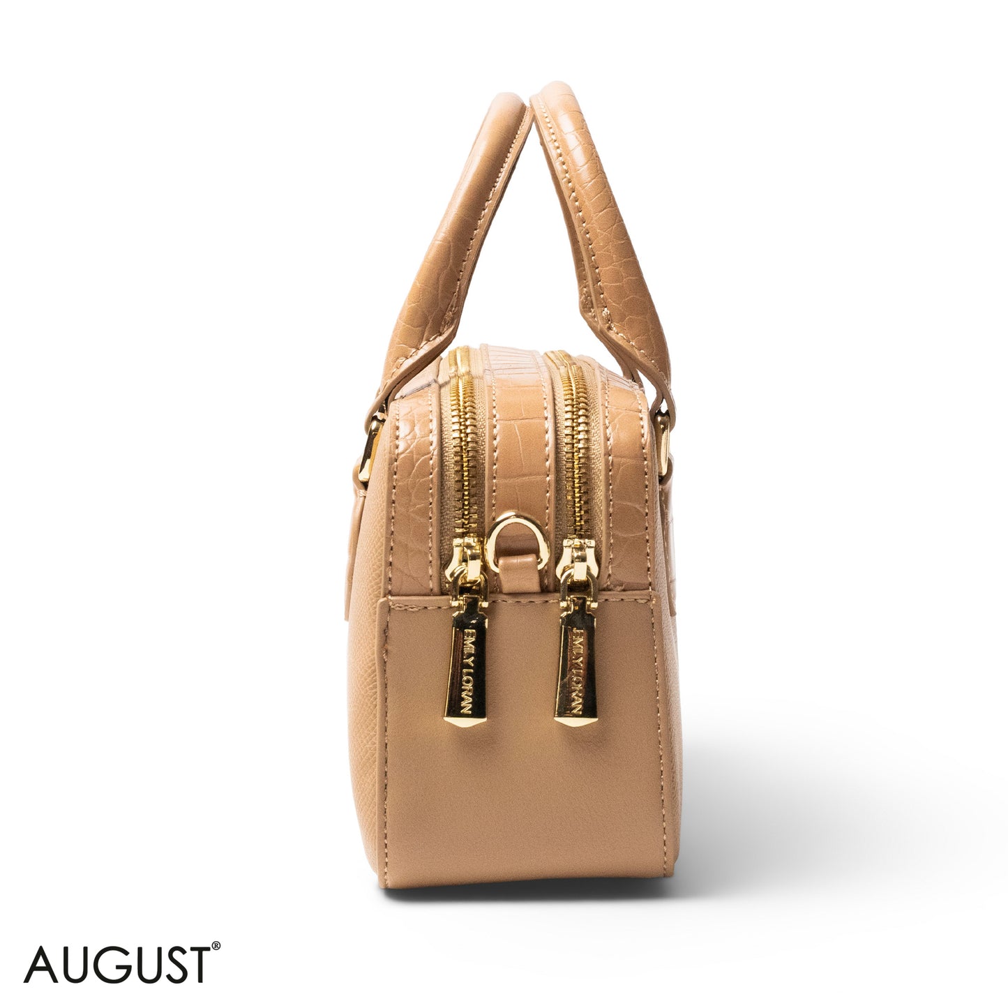 LEATHER HANDBAG WITH MINI WALLET LOGO EMILY -SMALL