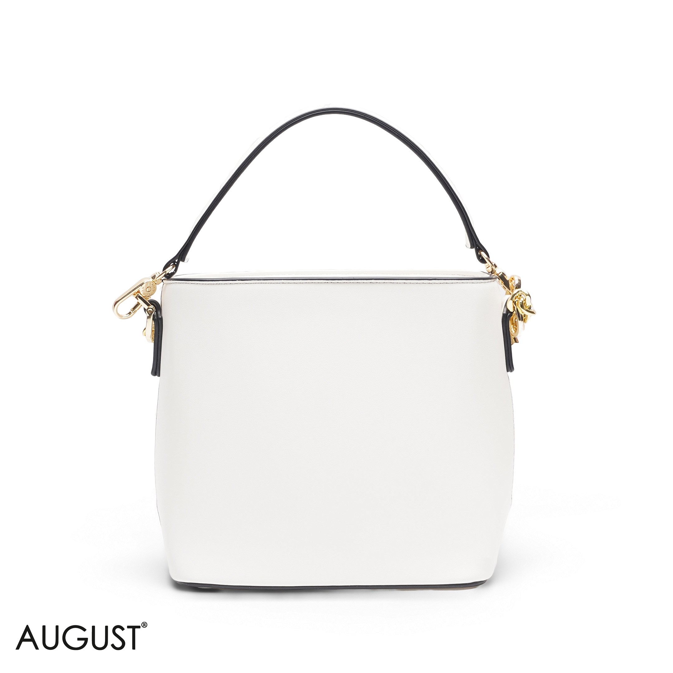 PEACH TOTE WITH GOLD CHAIN & STRAP