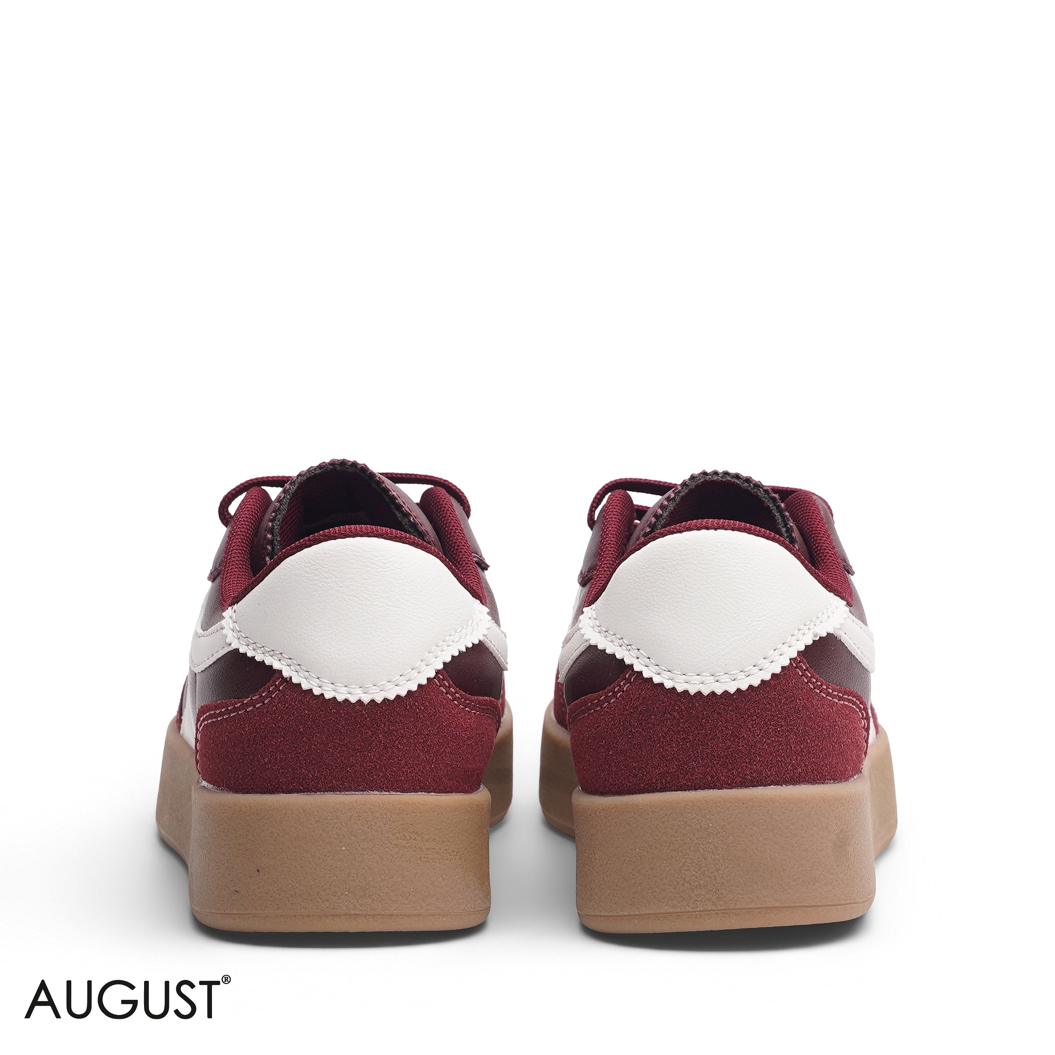 MAROON BROWN SUEDE LEATHER
SNEAKERS WITH RUBBER SOLE