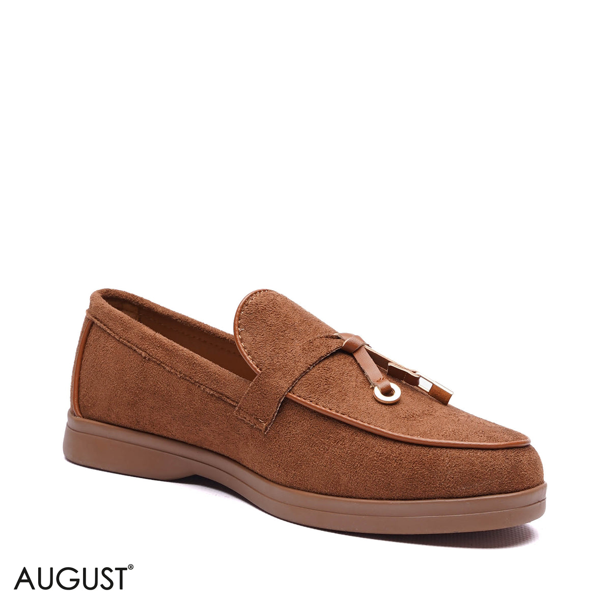 TASSELED SUEDE LOAFERS
