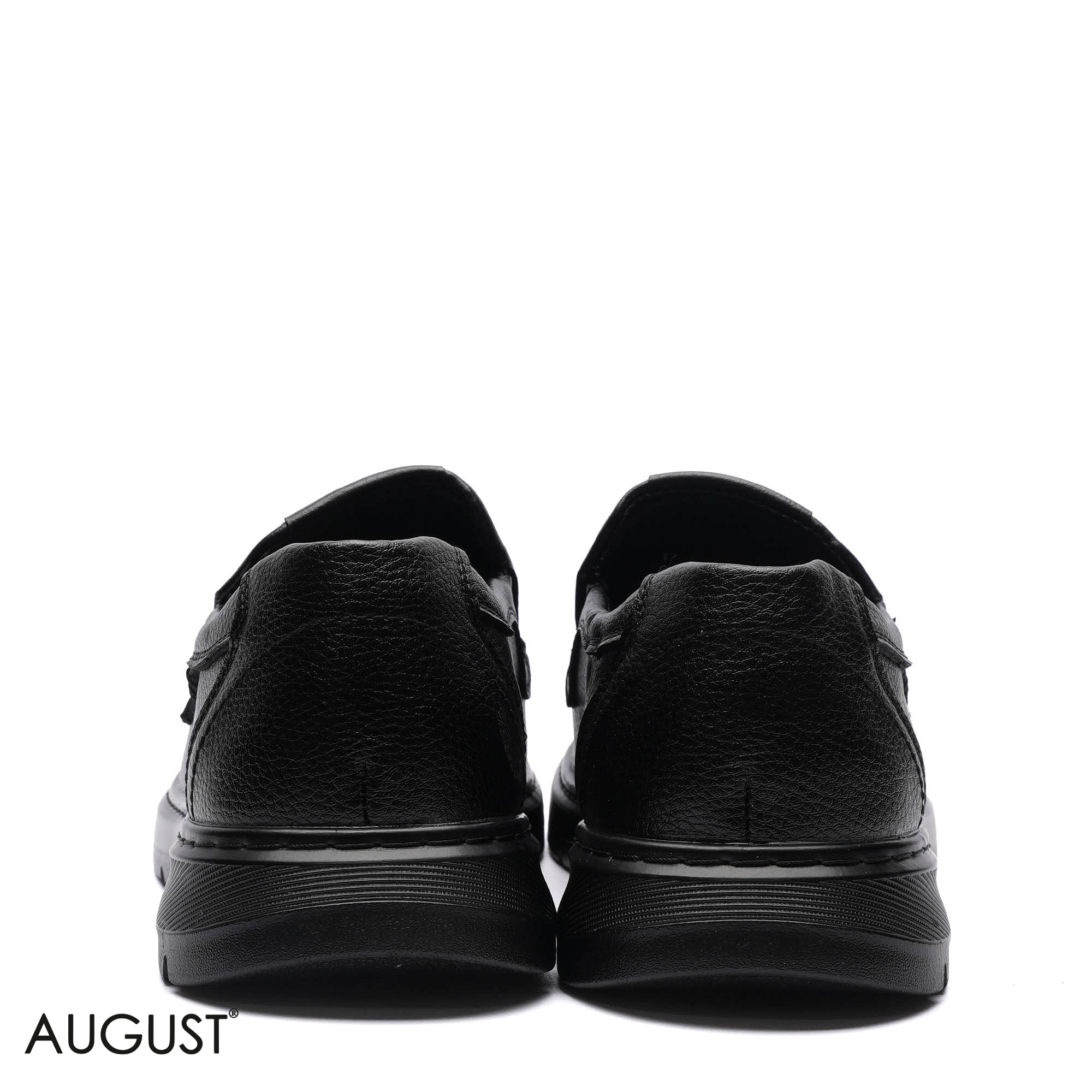 Premium Leather Perforated Slip-Ons