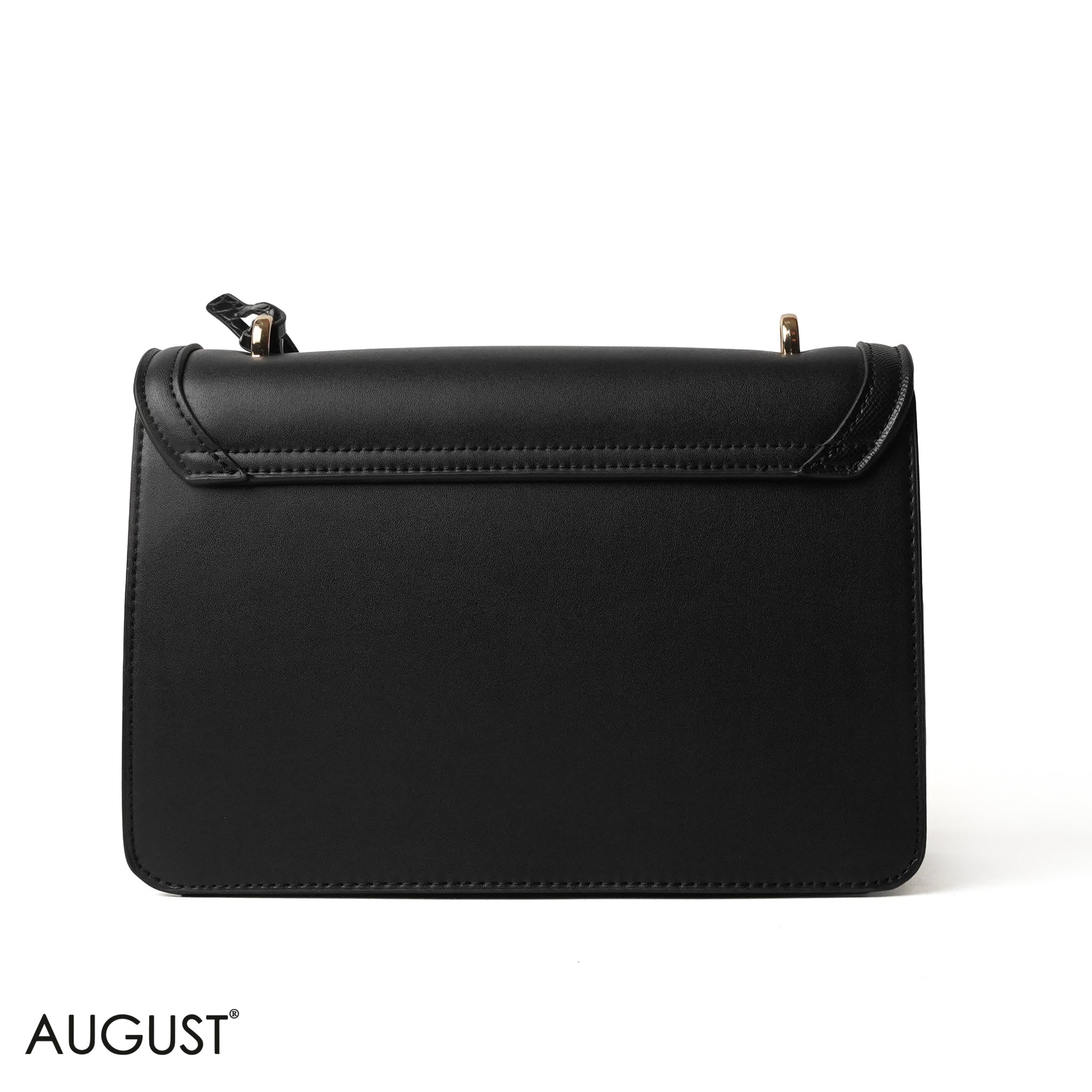 BLACK CROSS BAG EMILY LOGO - MEDIUM