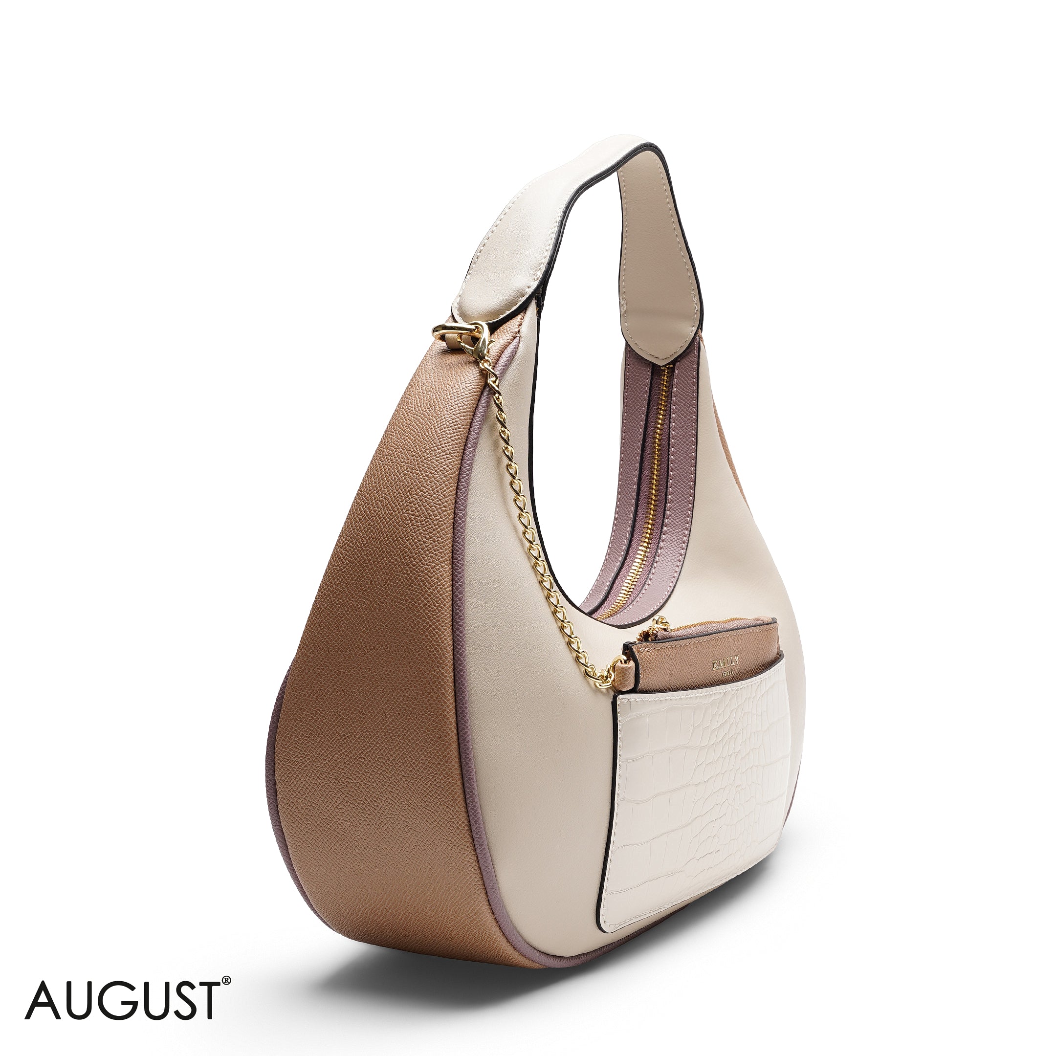 HOBO BAG WITH POUCH AND WEBBING STRAP