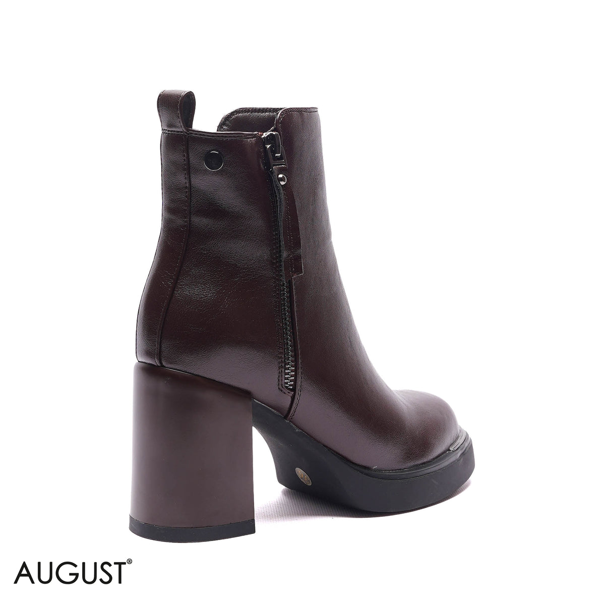 PLATFORM BLOCK HEEL ANKLE BOOTS