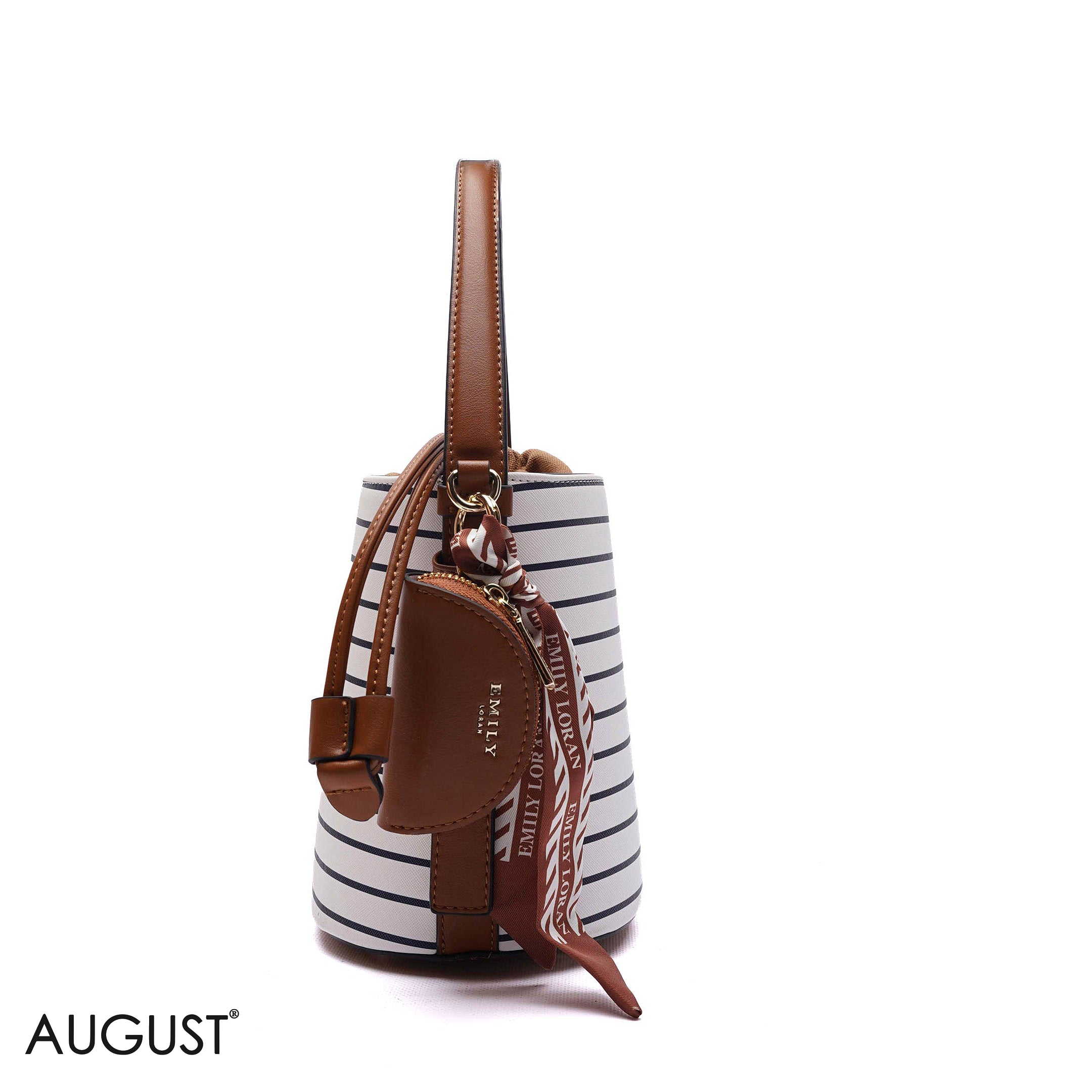 ELEGANT DRAWSTRING BUCKET BAG