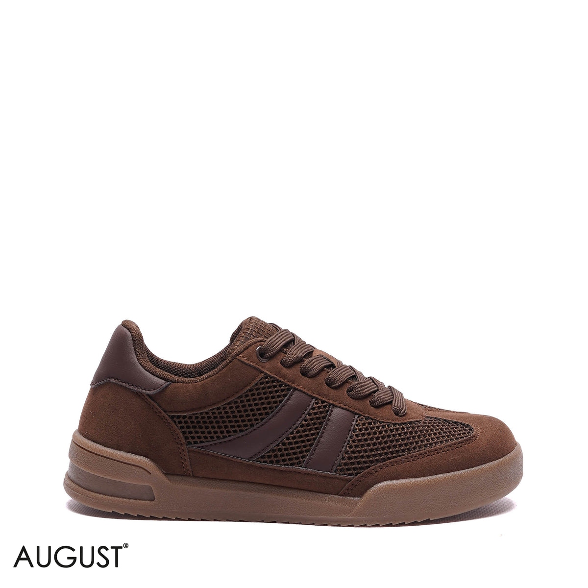 MESH SUEDE LOW-TOP SNEAKERS